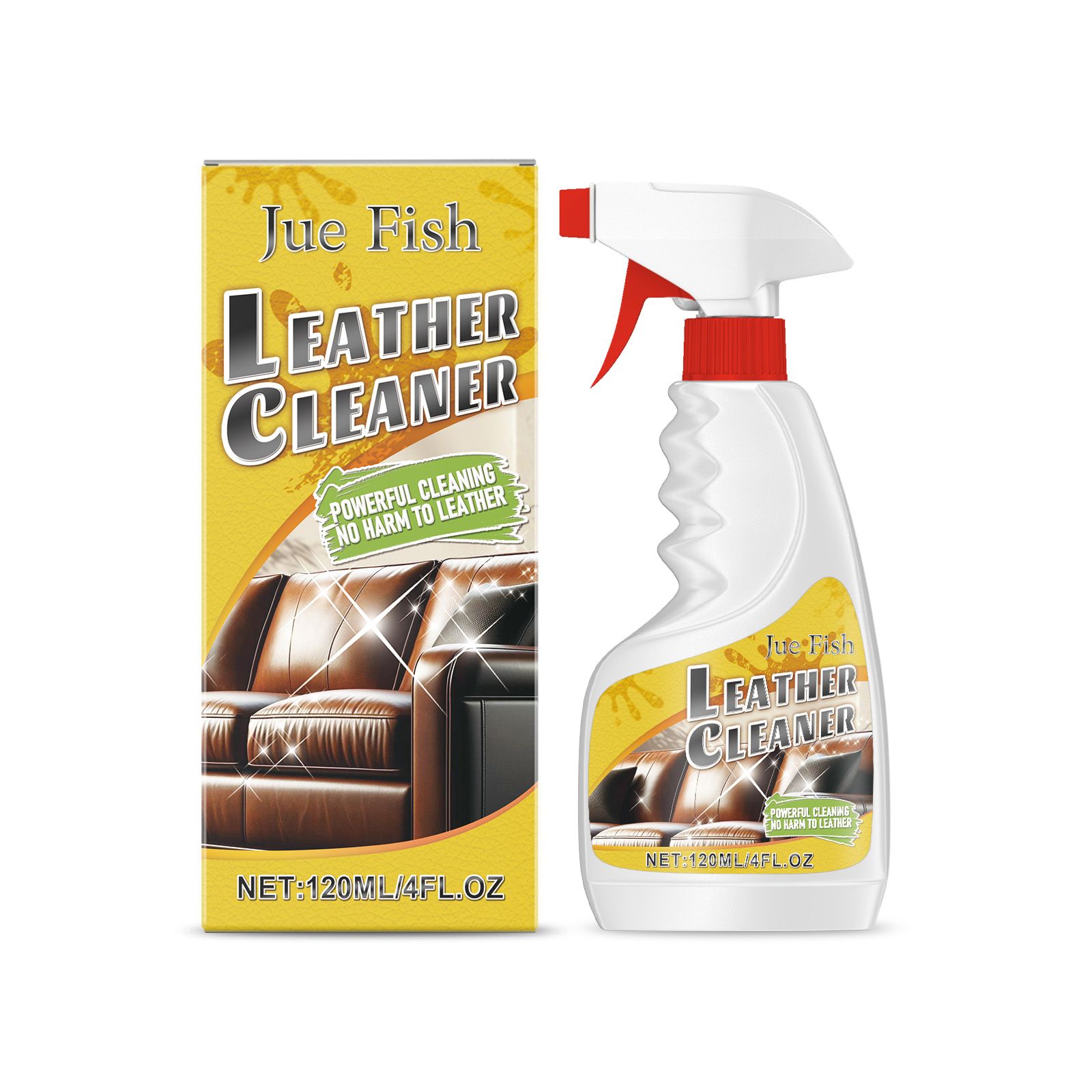 Main product image of JUE FISH Leather Cleaner Spray, 120 ml Bottle