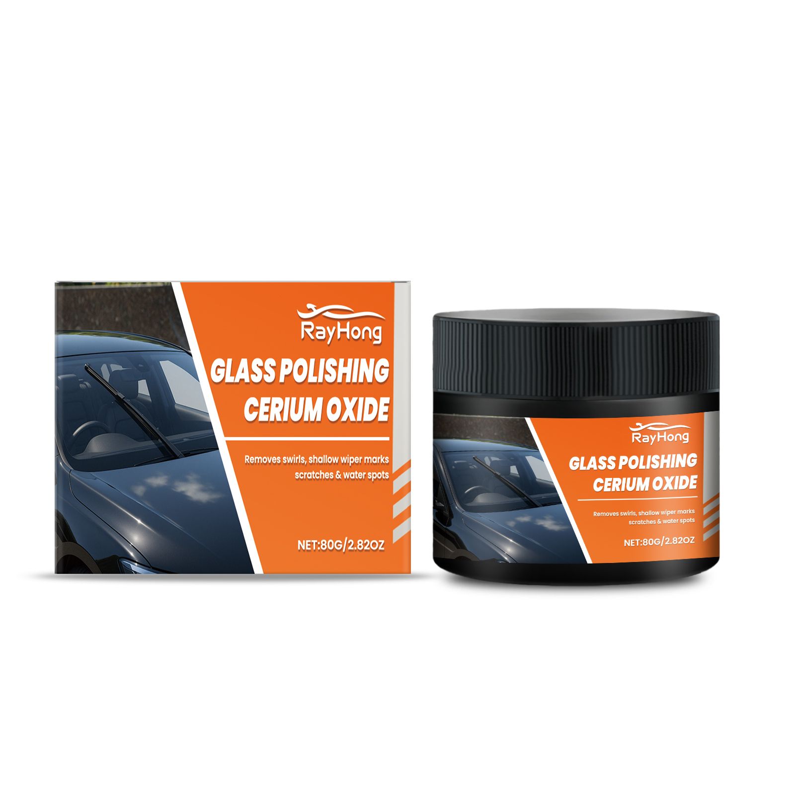 Main product image of RAYHONG Automotive Glass Polishing Powder, 80g Bottle