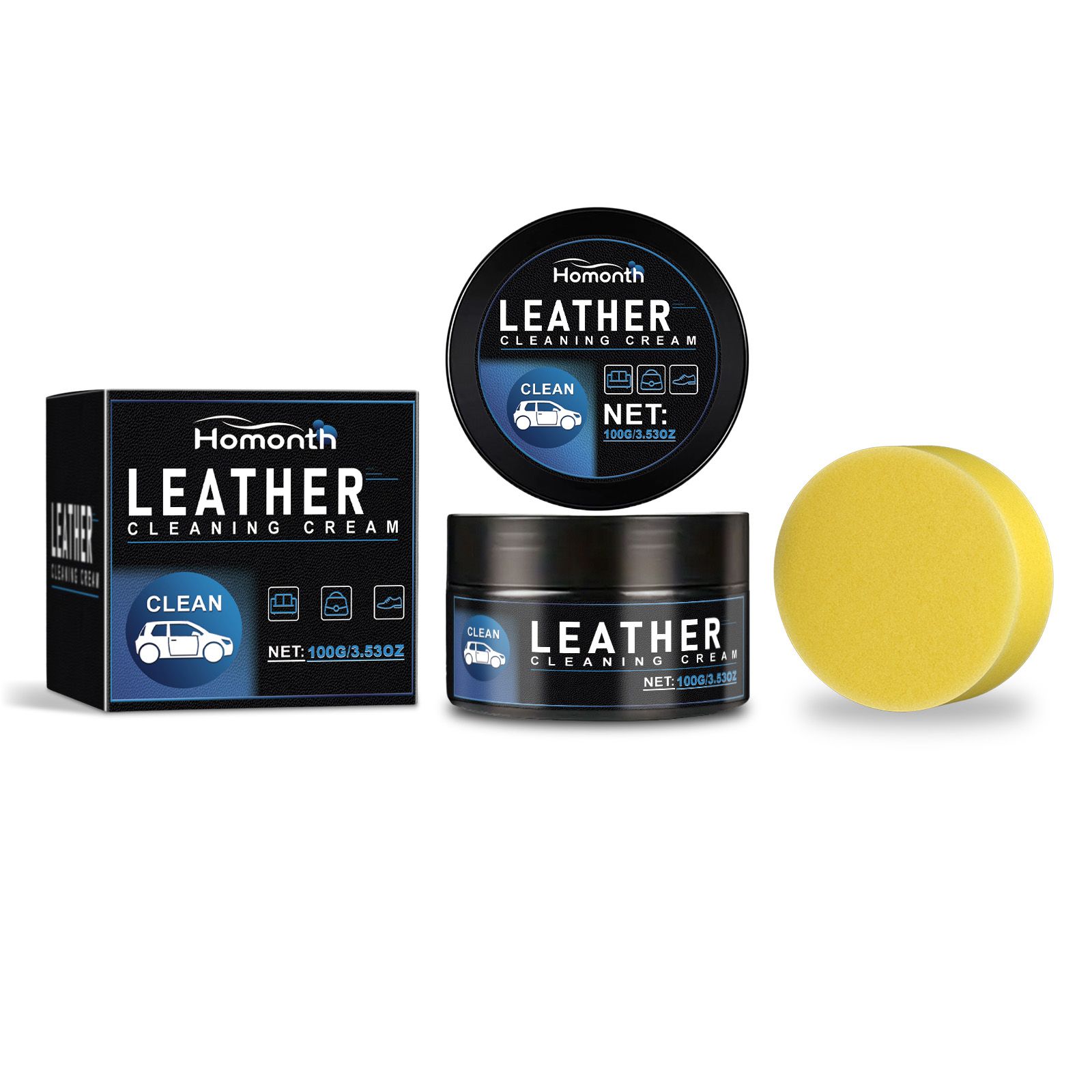 Main product image of HOMONTH Automotive Leather Care Paste, 1 Kit