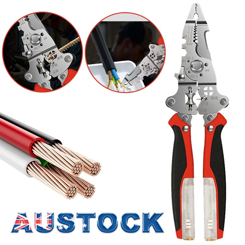 Main product image of 16-in-1 Foldable Wire Stripper Pliers with Voltage Tester