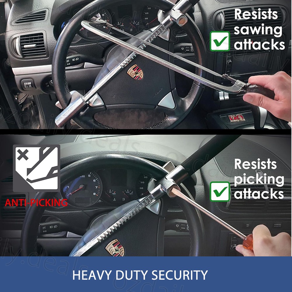 Main product image of Universal Car Steering Wheel Anti-Theft Lock Clamp