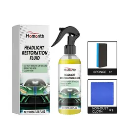 Product image of HOMONTH Automotive Headlight Lens Care Kit, 100 ml, with Sponge and Cloth