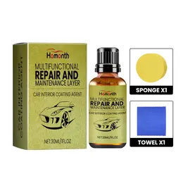Product image of HOMONTH Automotive Interior Trim Care Kit, 30 ml with Sponge and Cloth