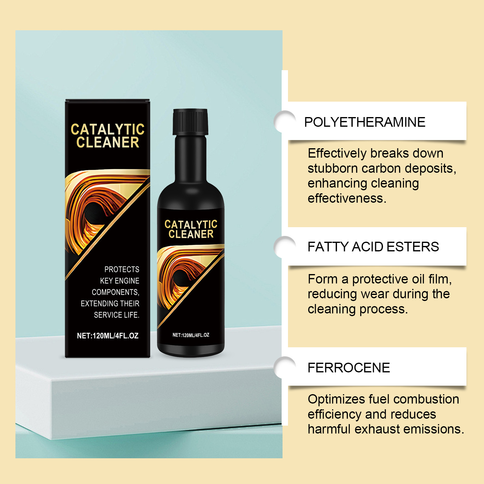 Main product image of Catalytic Converter Cleaner and Engine Carbon Remover for Gasoline Vehicles