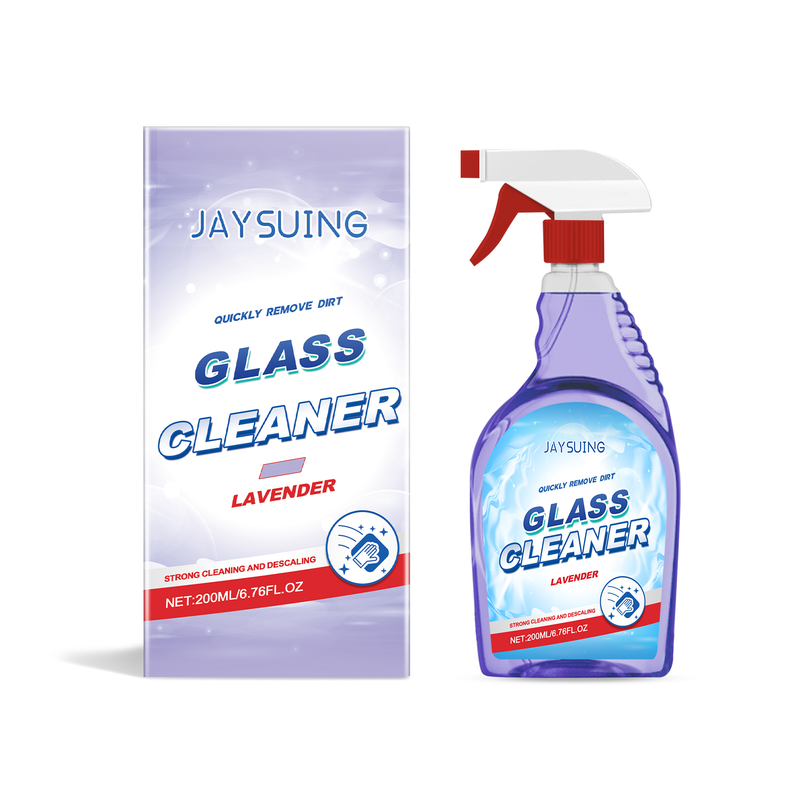 Main product image of Glass Cleaner, Lavender Scent, for Dust and Grease Removal