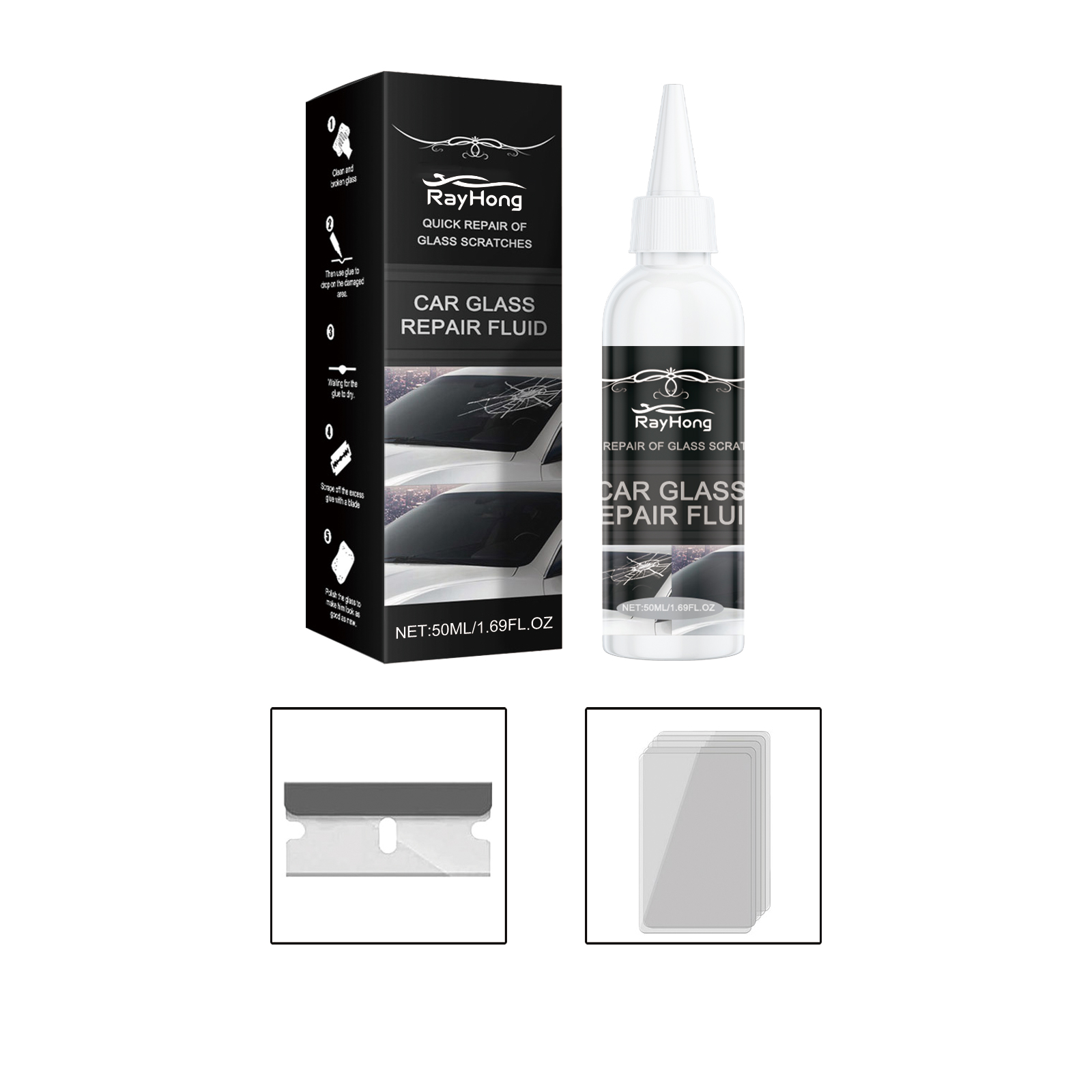 Main product image of 50ml Windshield Glass Crack Repair Adhesive