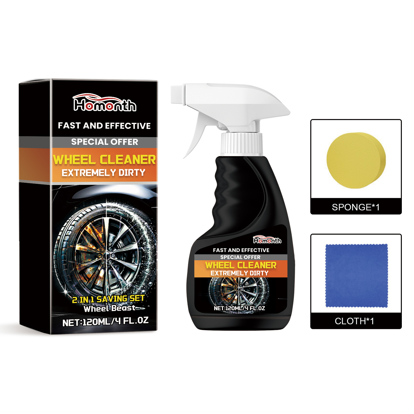 Main product image of Rim and Tire Cleaner with De-Rusting Polish