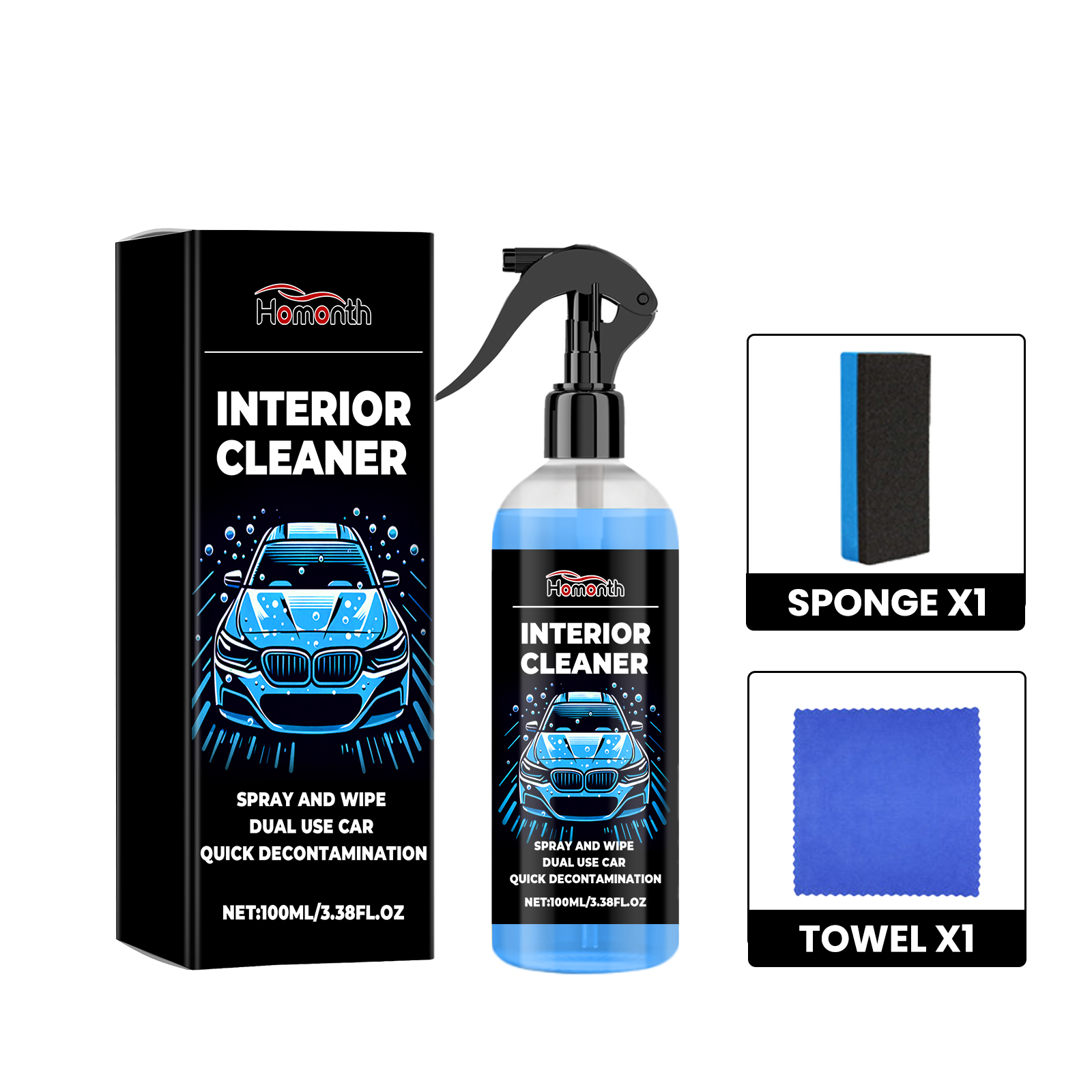 Main product image of Headliner Cleaner for Interior Fabric Decontamination