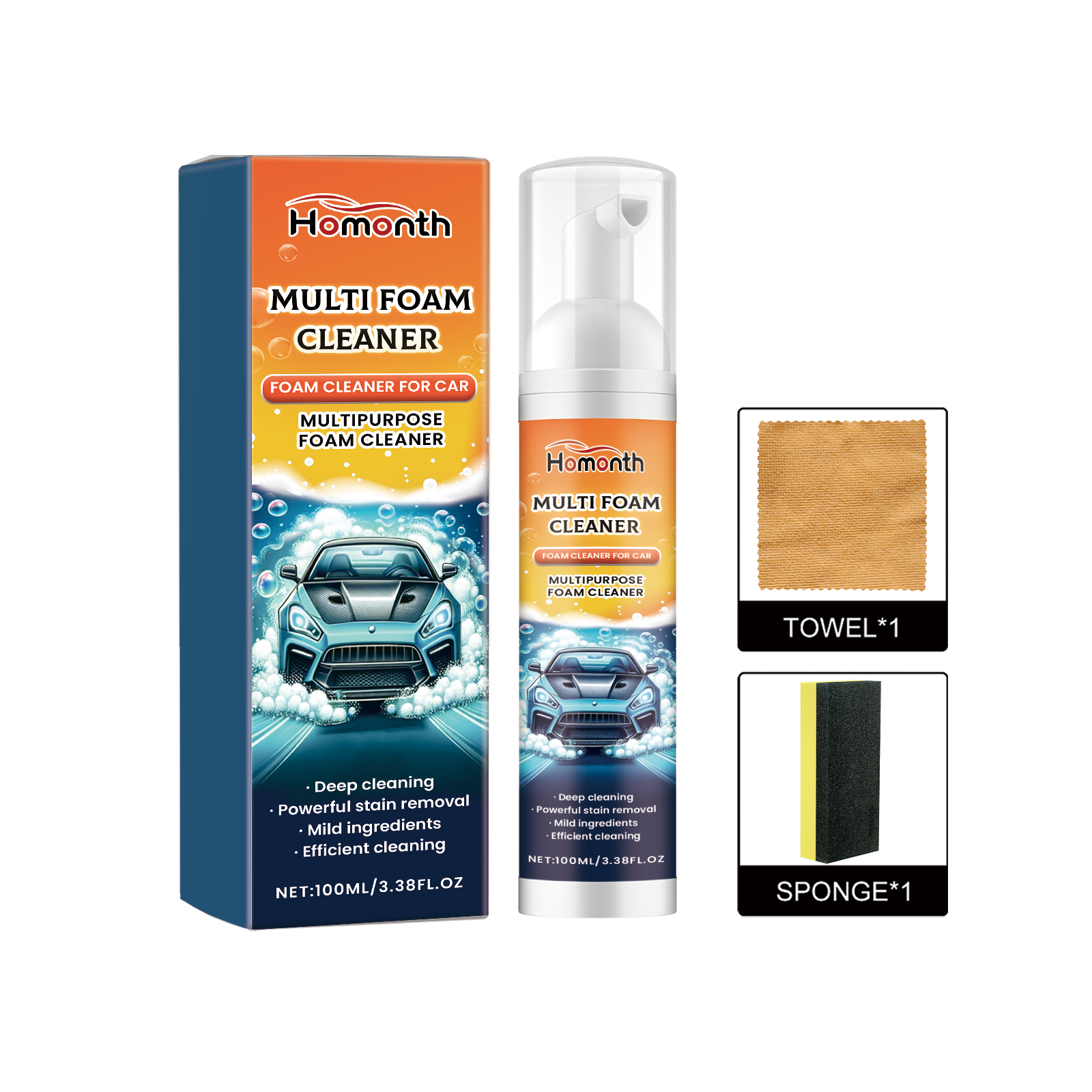 Main product image of Multi-Purpose Foam Cleaner for Interior Seat Fabric