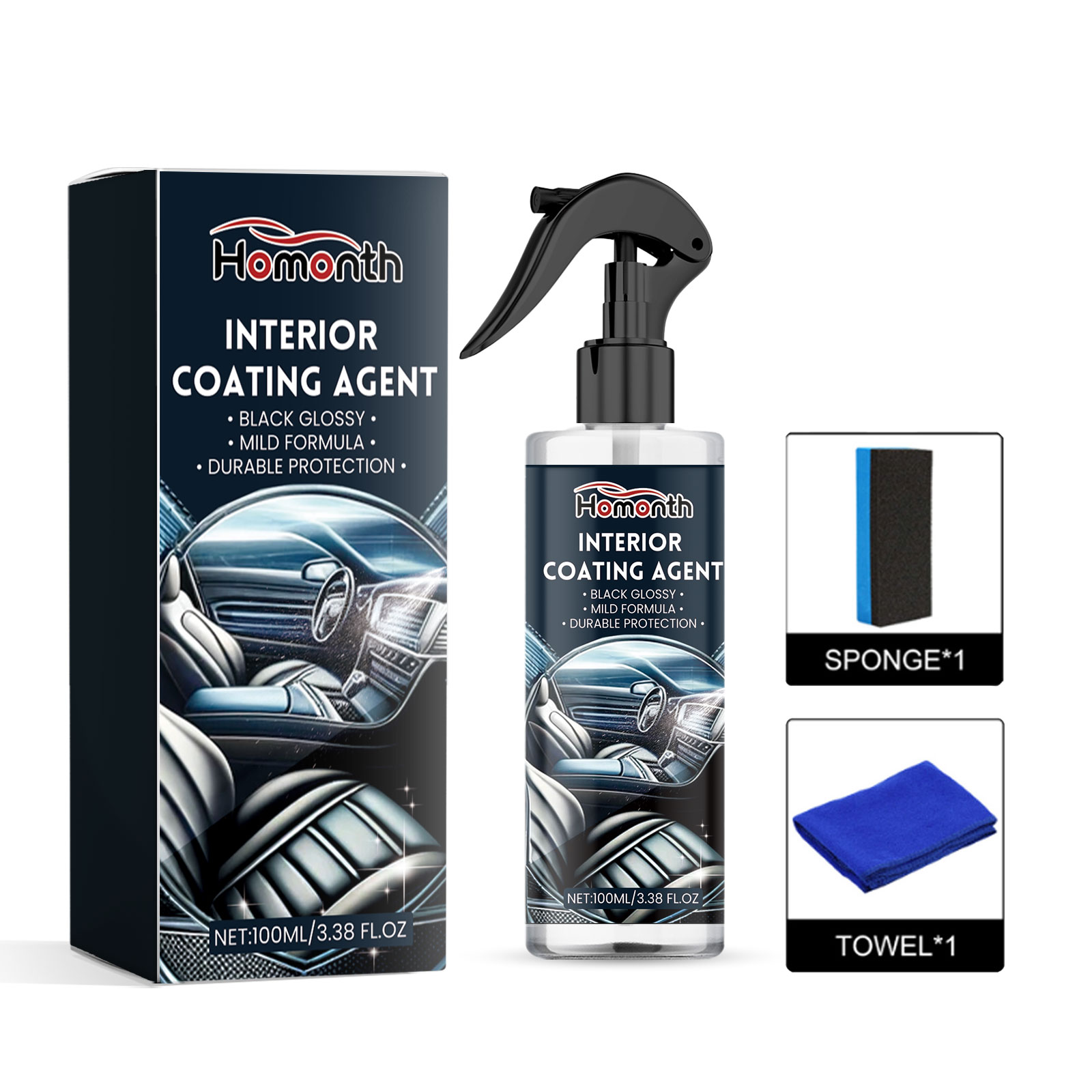 Main product image of Interior Cleaner and Restorer for Dashboard, Seat, and Leather