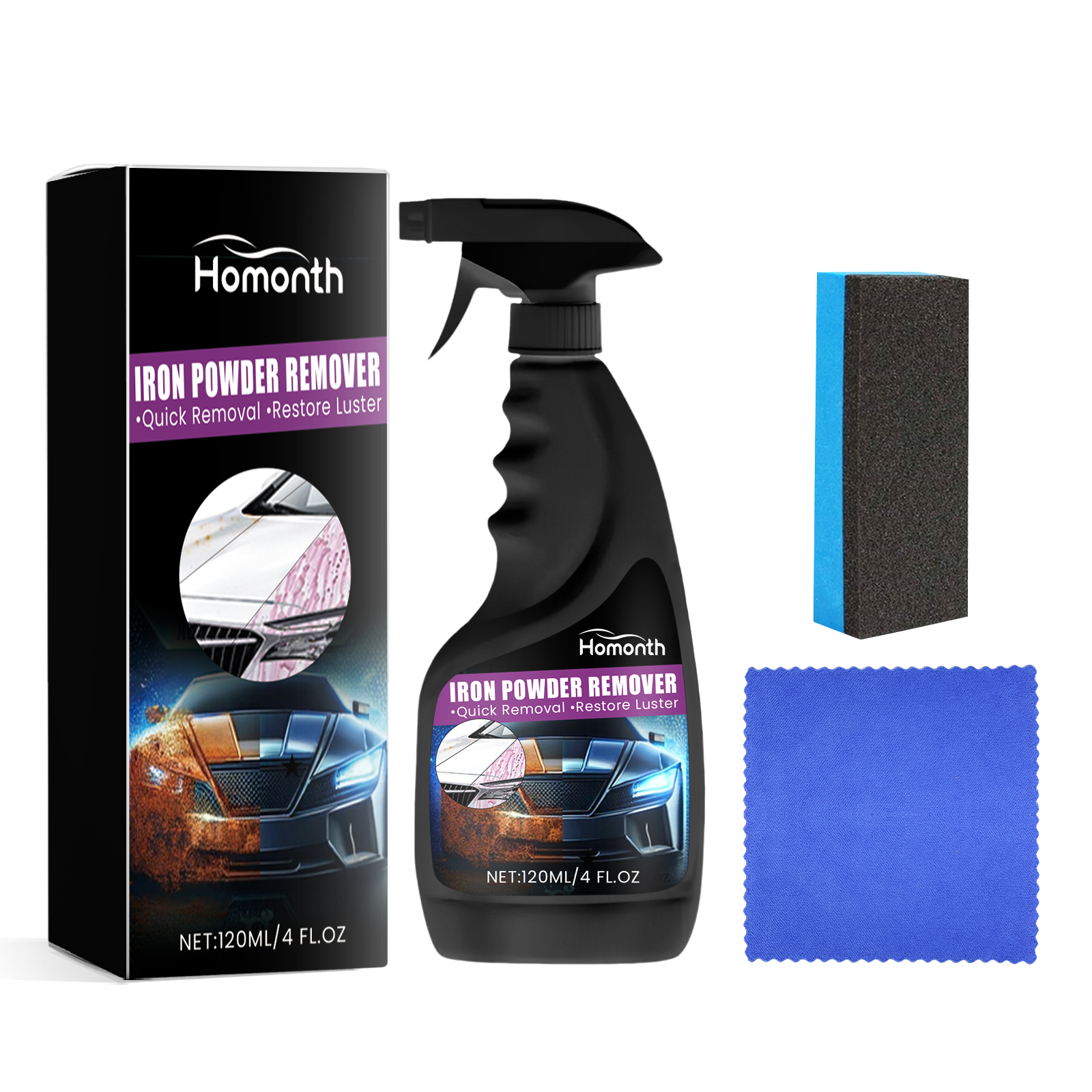 Main product image of Rust Spot Cleaner Spray for Metal Decontamination