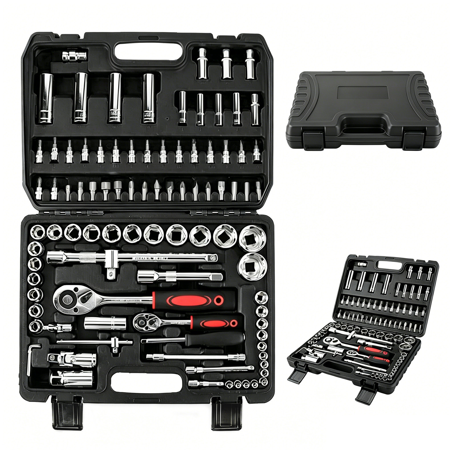 Main product image of 94-Piece Drive Socket, Ratchet, Bit & Wrench Tool Set