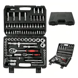 Product image of 94-Piece Drive Socket, Ratchet, Bit & Wrench Tool Set
