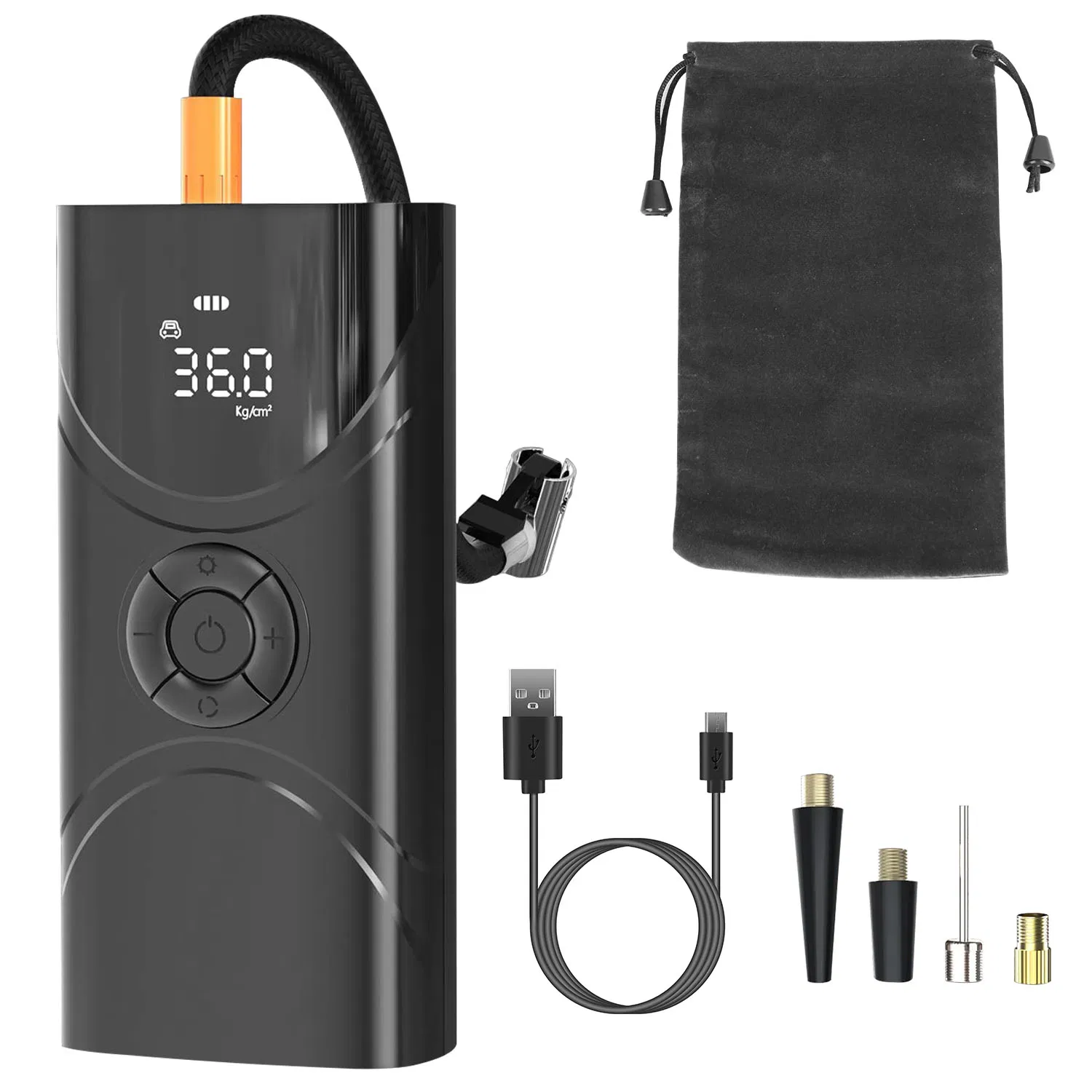 Main product image of Car Tire Inflator Pump Portable Car Air Compressor 6000mAh Wireless Electric Air Pump 150 PSI with LED Light