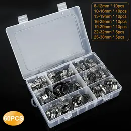 Product image of 60-Piece Stainless Steel Worm Gear Hose Clamp Assortment