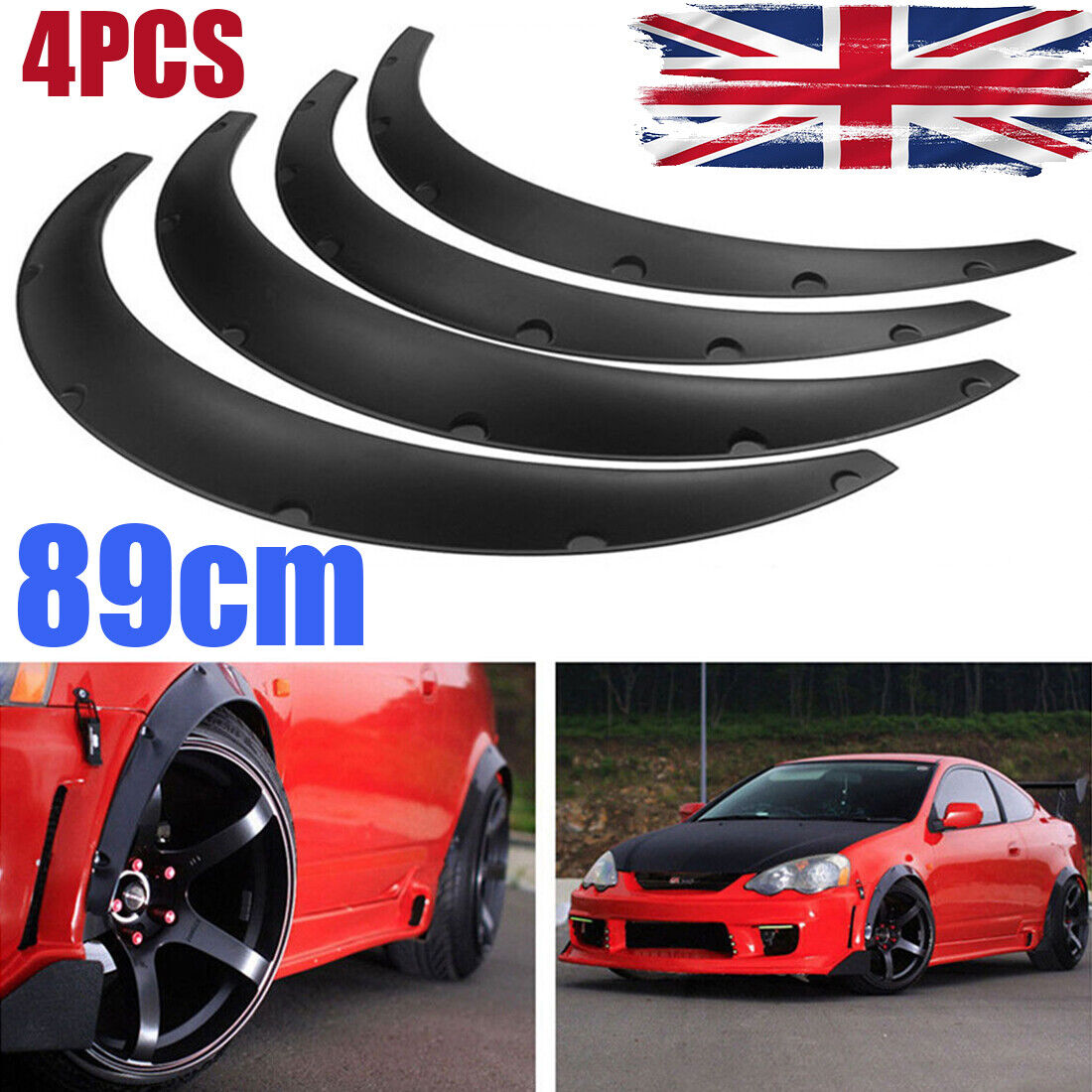 Main product image of 4-Piece Flexible Fender Flares Extension, 89cm Length