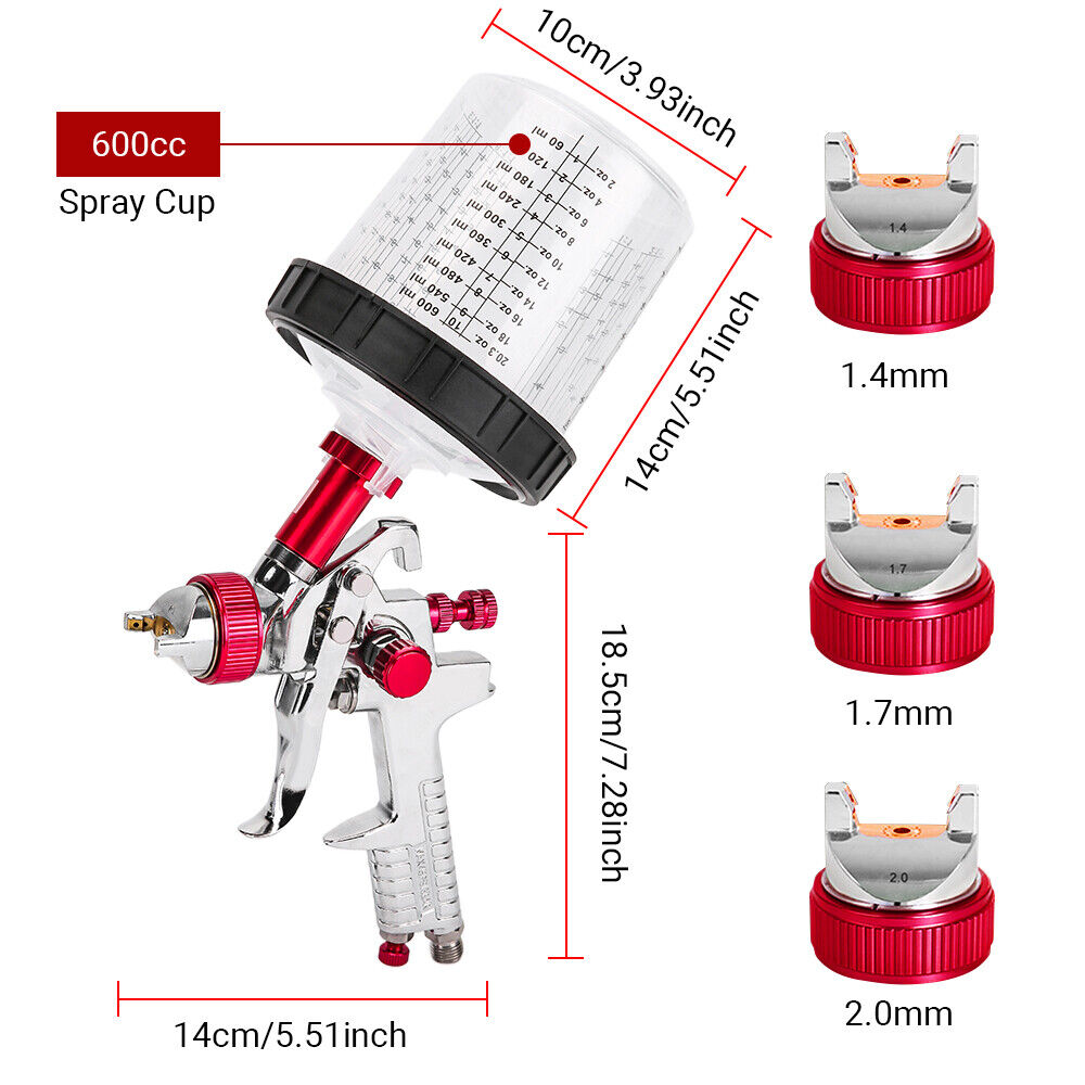 Main product image of Gravity Feed Paint Sprayer and Airbrush Kit with Nozzle Set