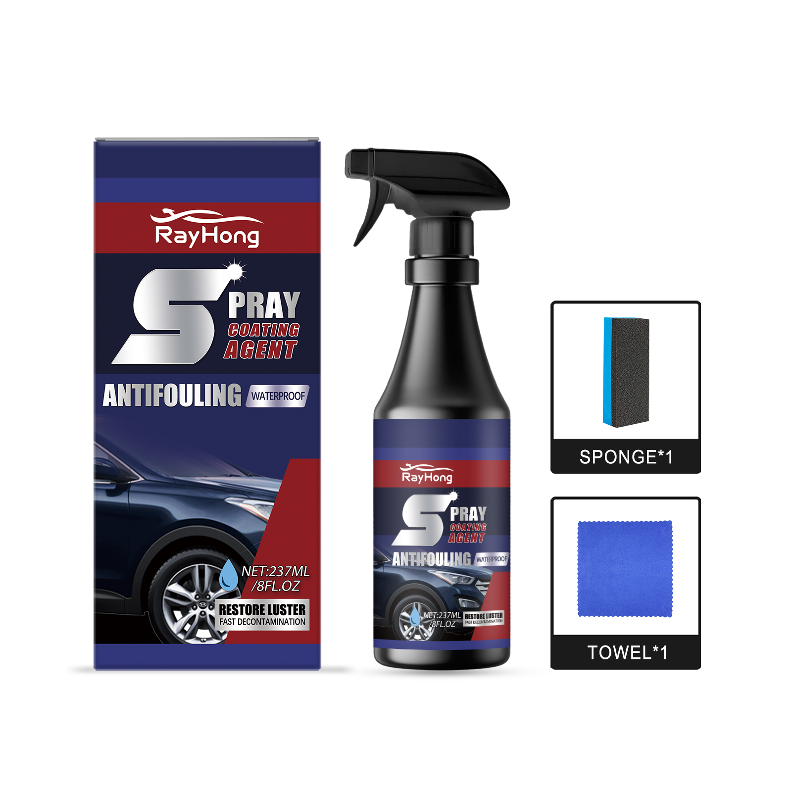 Main product image of Ceramic Car Coating Spray Kit, Paint Sealant for Stain Protection