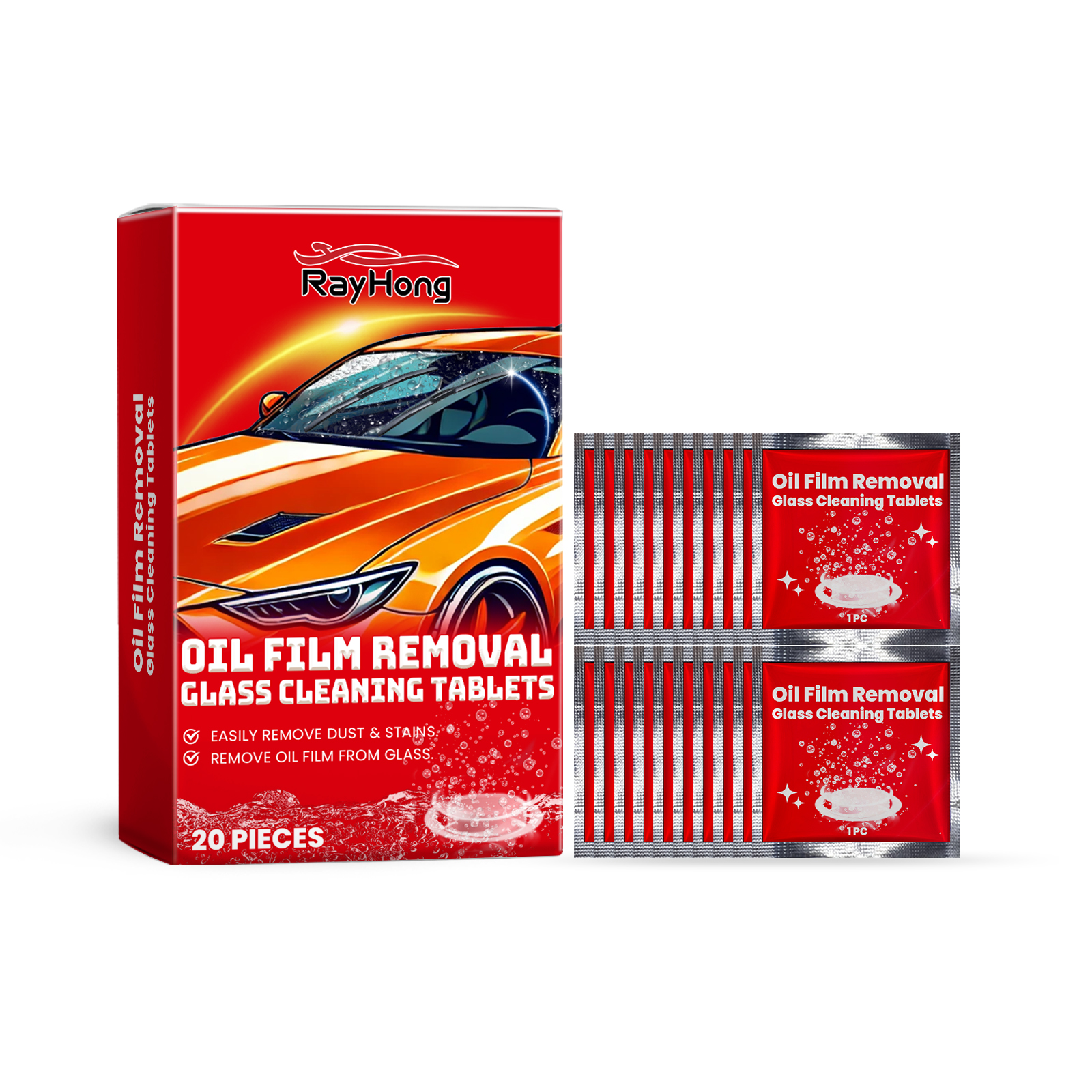 Main product image of Windshield & Window Effervescent Cleaning Tablets