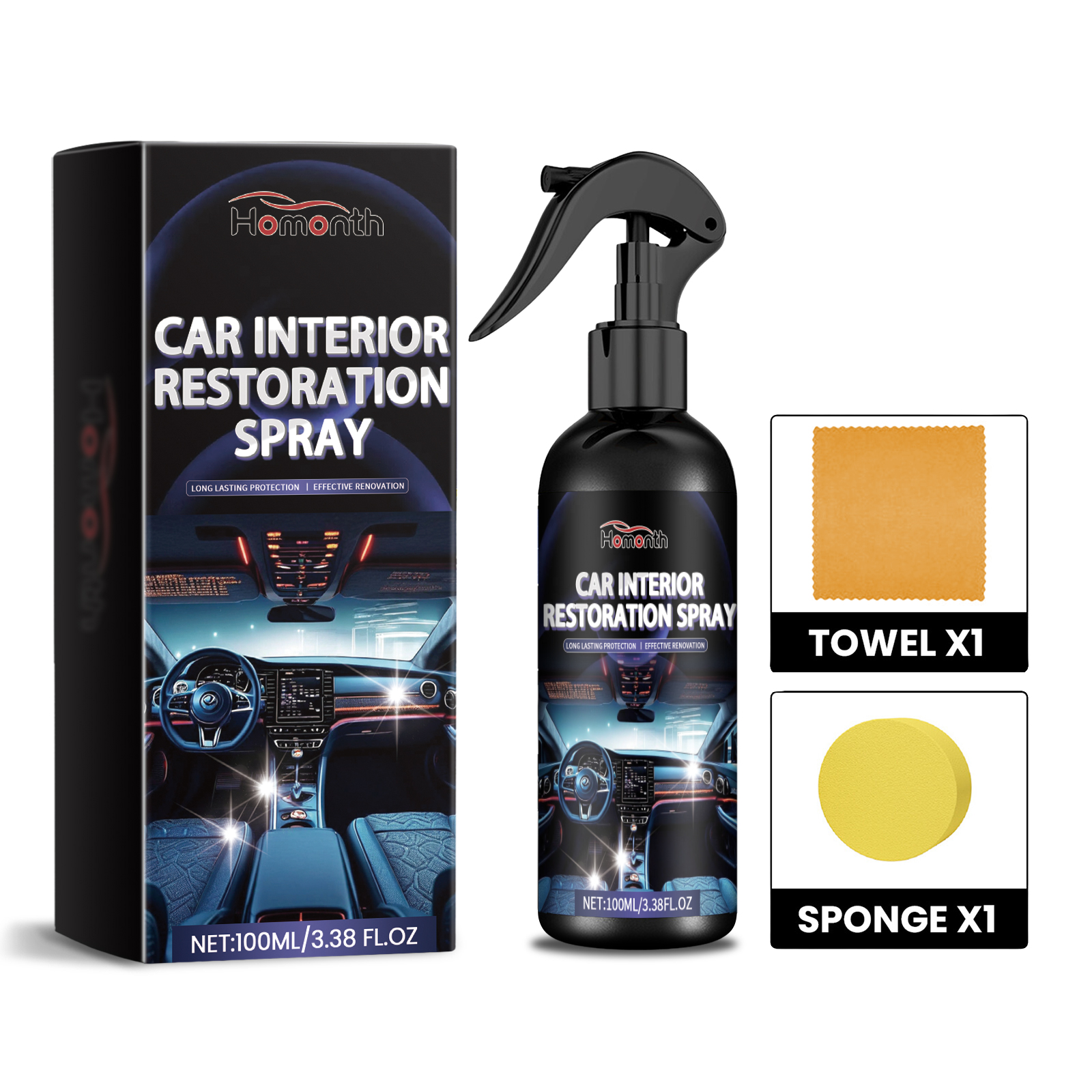 Main product image of Interior Trim Restoration Cleaner, Water Resistant