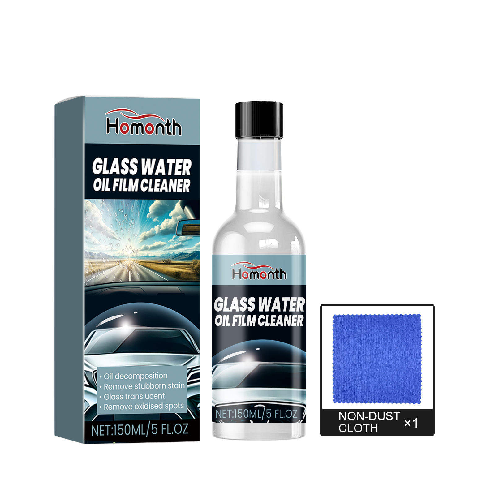Main product image of Glass Oil Film Cleaner, Windshield Oil Stain Remover