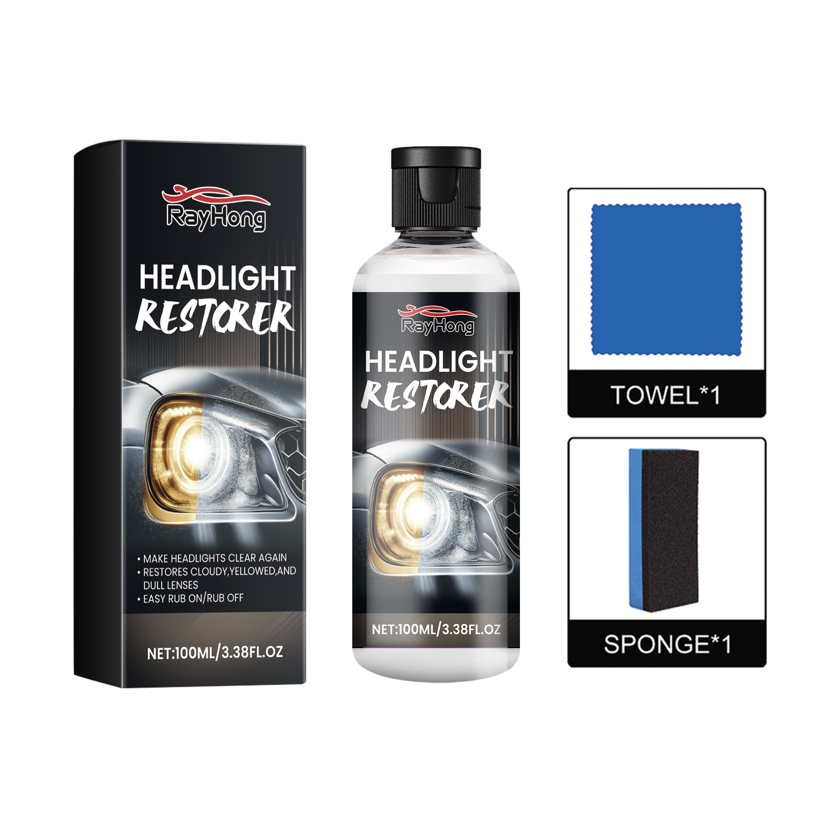 Main product image of Headlight Lens Restoration Polish and Protective Sealant
