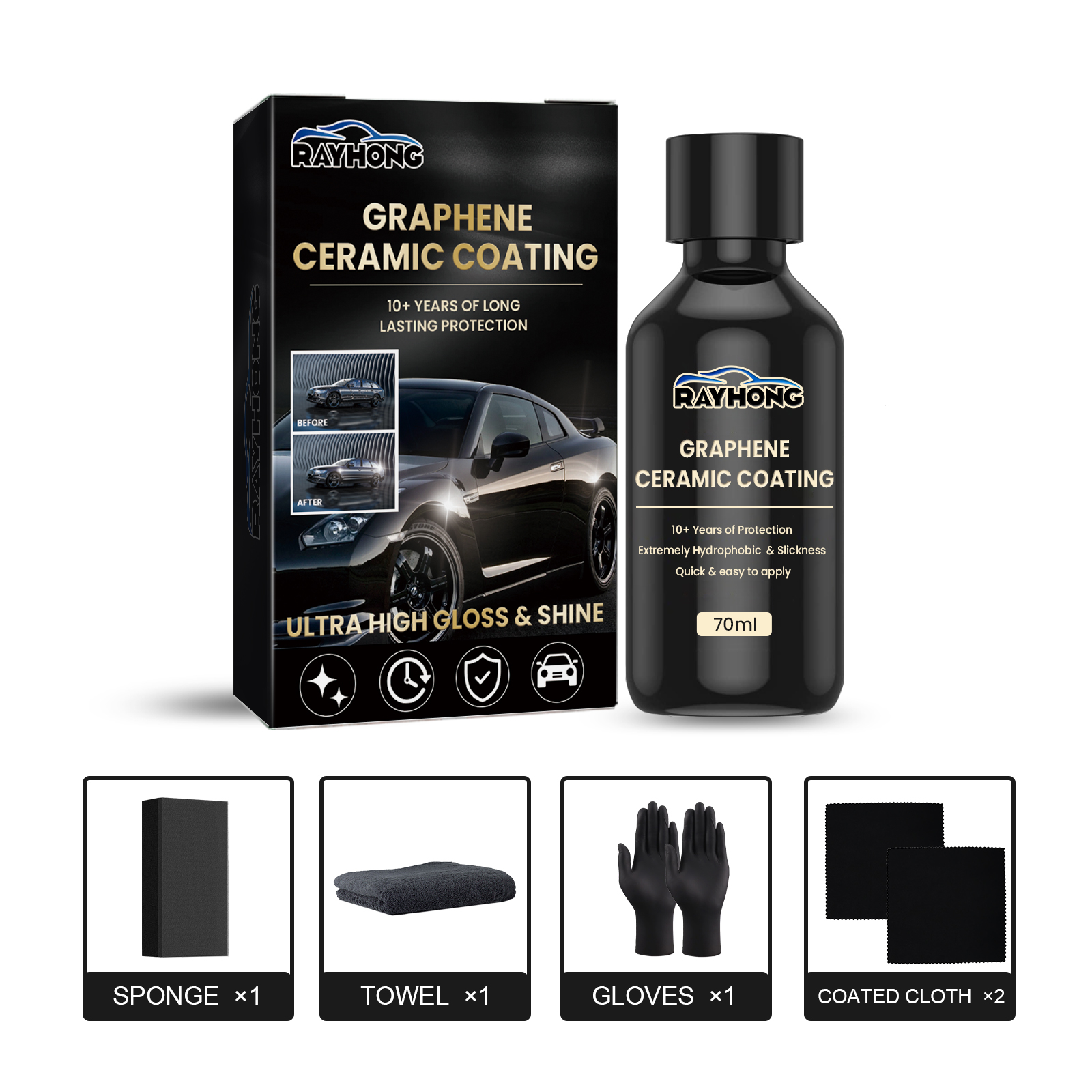 Main product image of Graphene Ceramic Coating, Automotive Paint Sealant