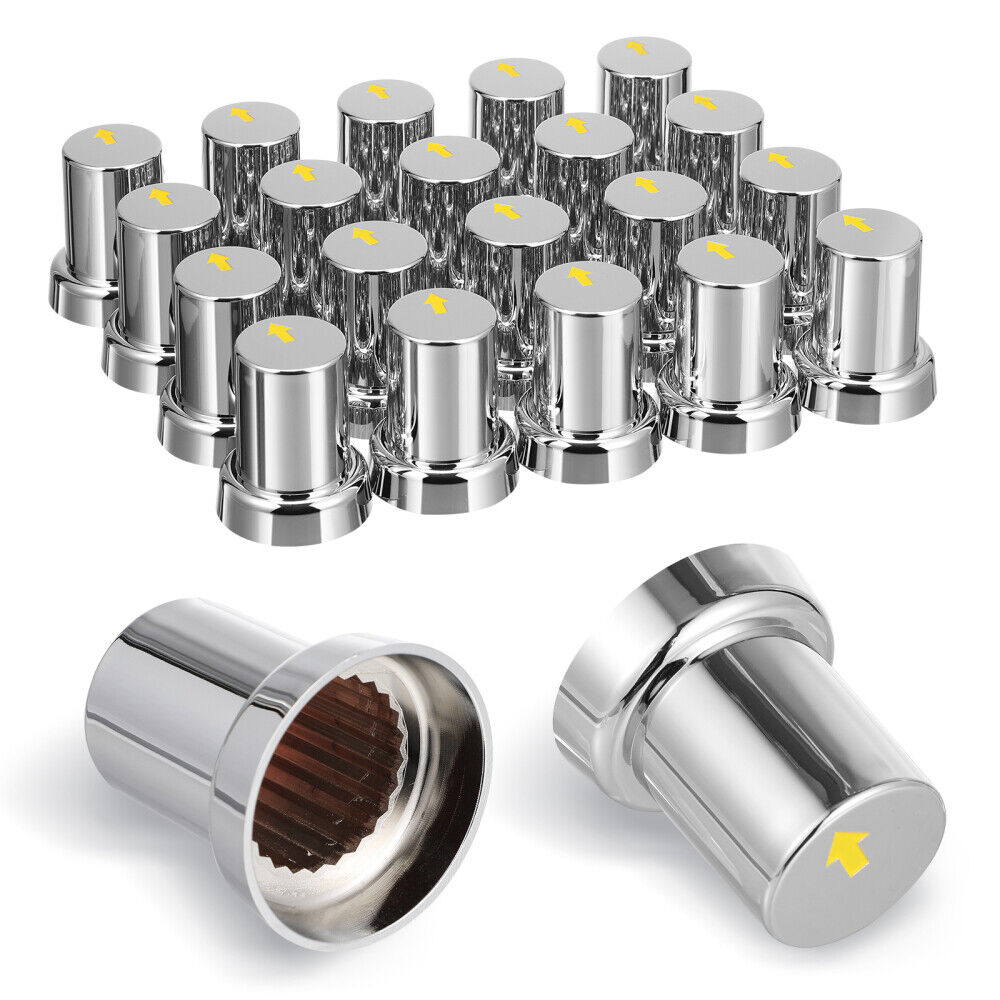 Main product image of 20PCS ABS Wheel Nut Covers Safety Arrow Chrome Caps For Trucks Trailers Bus AU
