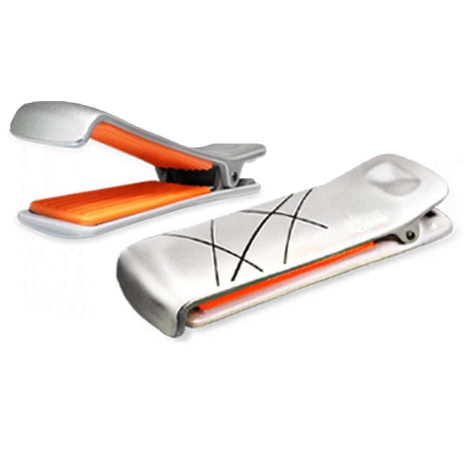 Main product image of Car Seat Belt Stopper Clips 2 Units, Silver Adjustable Belt Buckle Clamps For Cars, Trucks, Buses And Vehicles