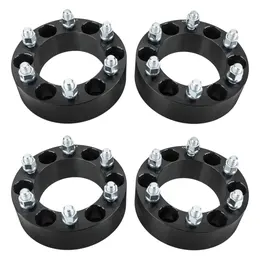 Product image of 4pc 2in Black Wheel Spacers, 6x5.5/6x139.7, 108mm, 14x1.5 Studs for Chevy & GMC