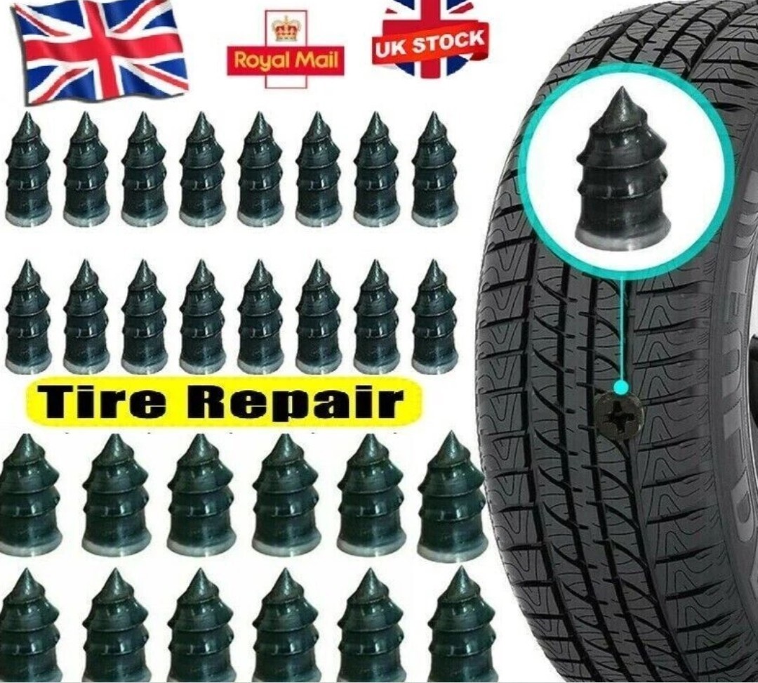 Main product image of 20pcs Universal Tire Repair Screw In Rubber Plug Nail Car Tyre Puncture Kit