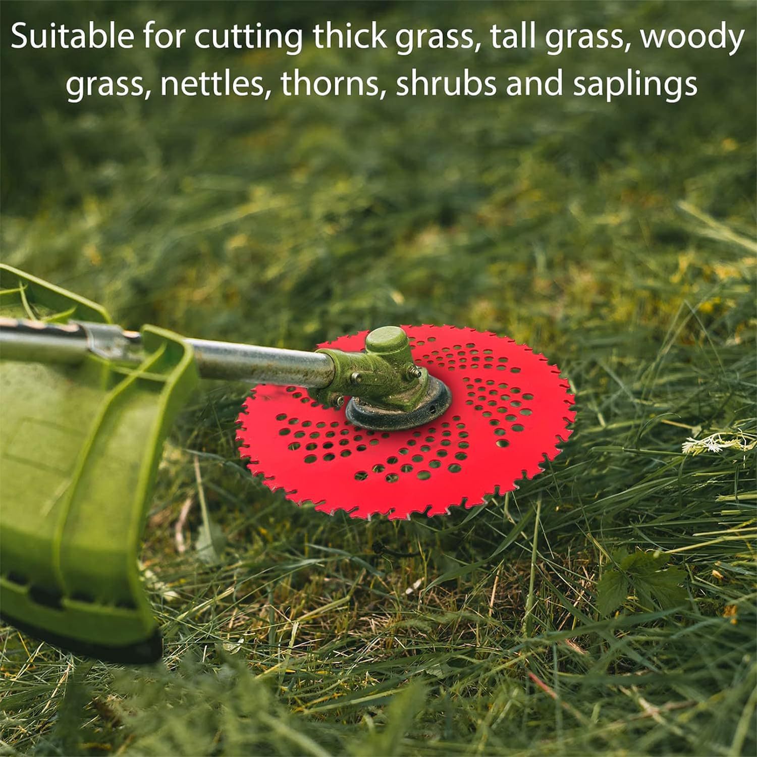 Main product image of Alloy Red Lawn Mower Blade for Garden Mowing and Weeding