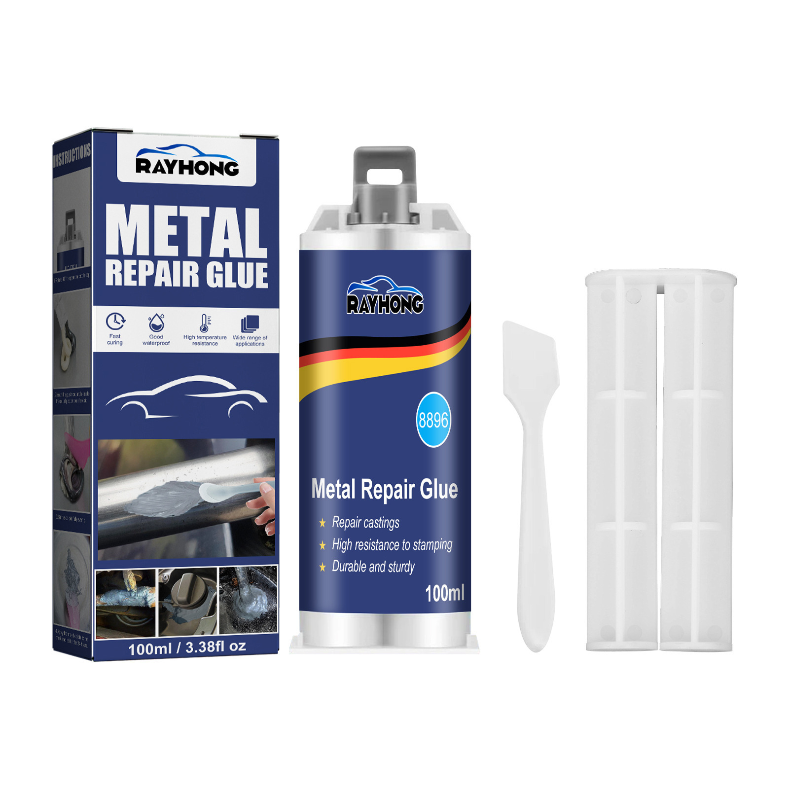 Main product image of Rayhong Metal Casting Adhesive For Metal Castings, Sand Holes, Pores, Cracks, Electric Welding, Strong Adhesive, High Temperature Resistant Welding Adhesive