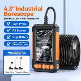 Product image of 4.3 Inch IPS Industrial Borescope, 5MP Lens, IP67 Waterproof Inspection Camera