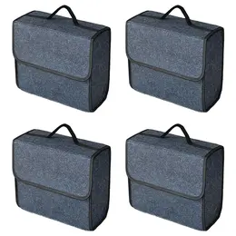 Product image of 4-Piece Felt Car Trunk Organizer, Non-Slip, Foldable