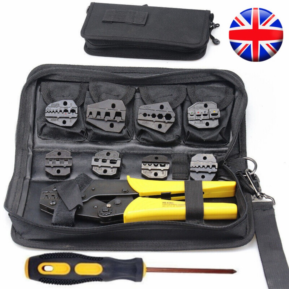 Main product image of Ratchet Crimper Pliers, Insulated, Interchangeable Jaws