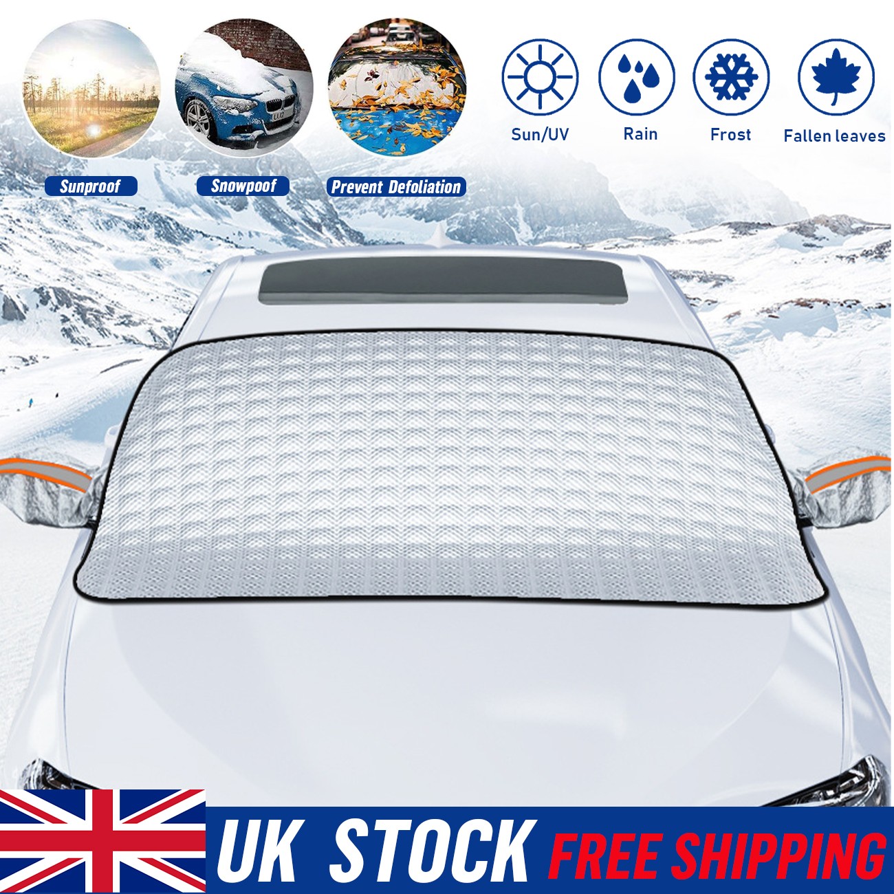 Main product image of Magnetic Car Windshield, Mirror Frost and Snow Cover