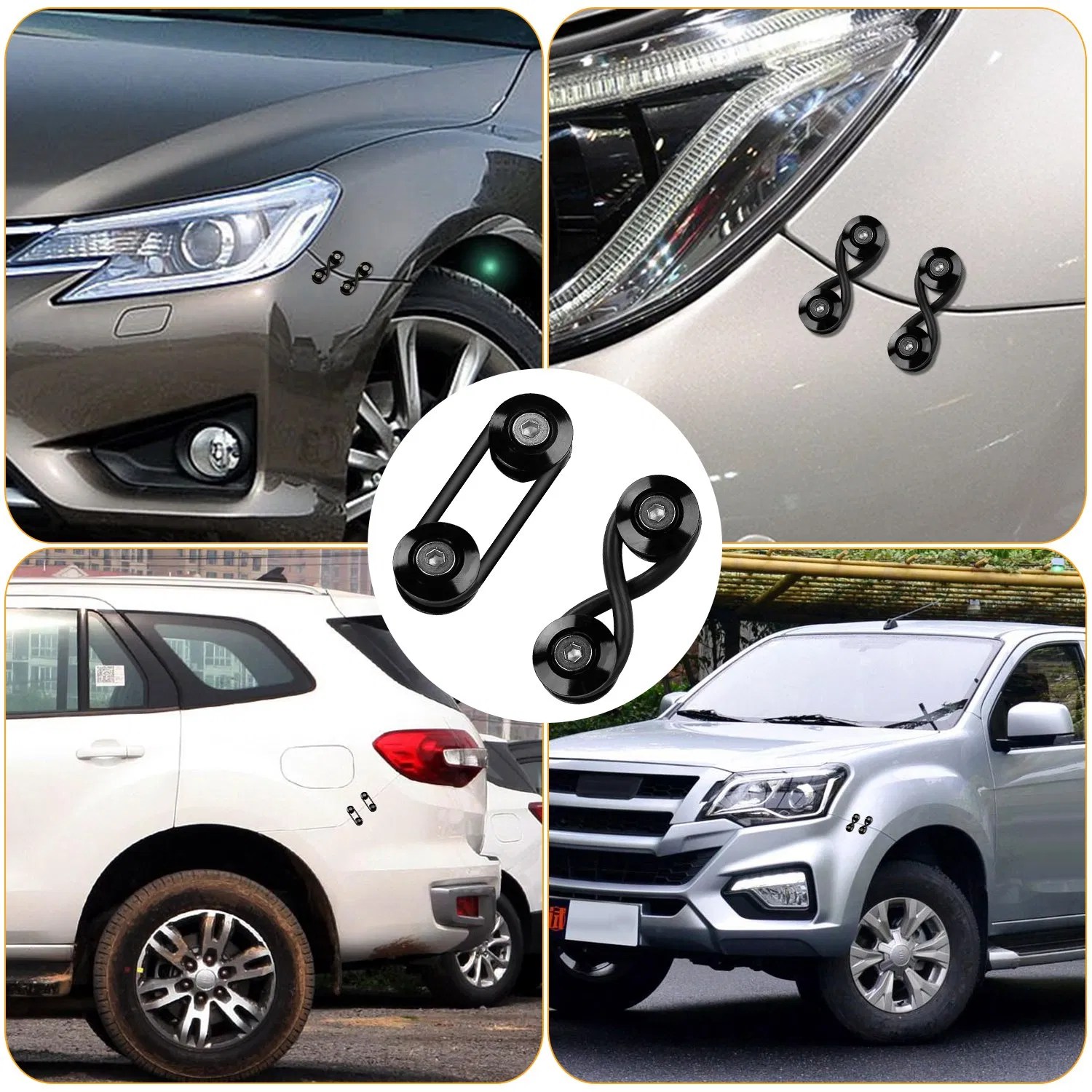 Main product image of 5Set Car Quick Release Bumper Fasteners Front Rear Bumper Holders Trunk Fender Hatch Lids Kit