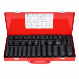 Product image of 35-Piece 1/2 in. Drive Metric Impact Socket Set, 8-32mm, Cr-Mo Steel