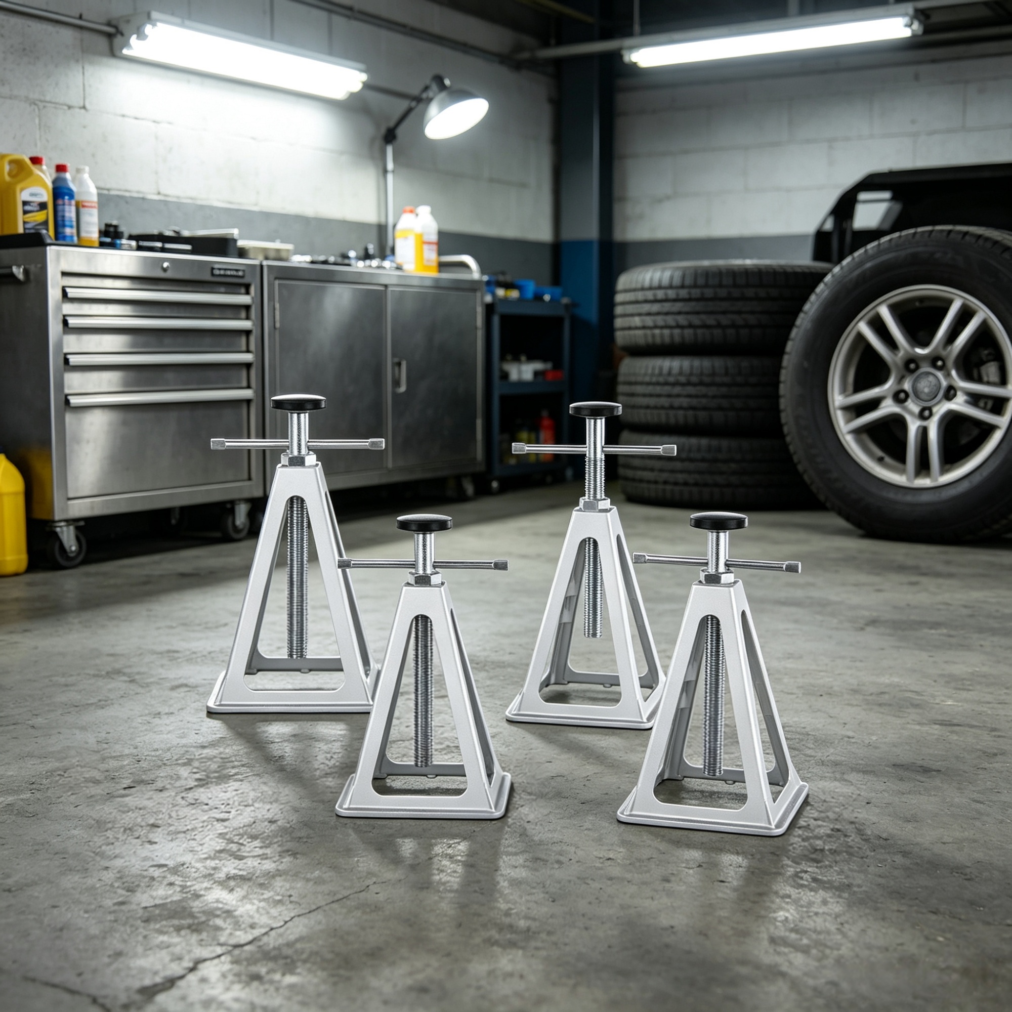 Main product image of RV Stabilizer Jacks, 4-Pack, 6000 Lbs, 11-17 Inch Adjustable