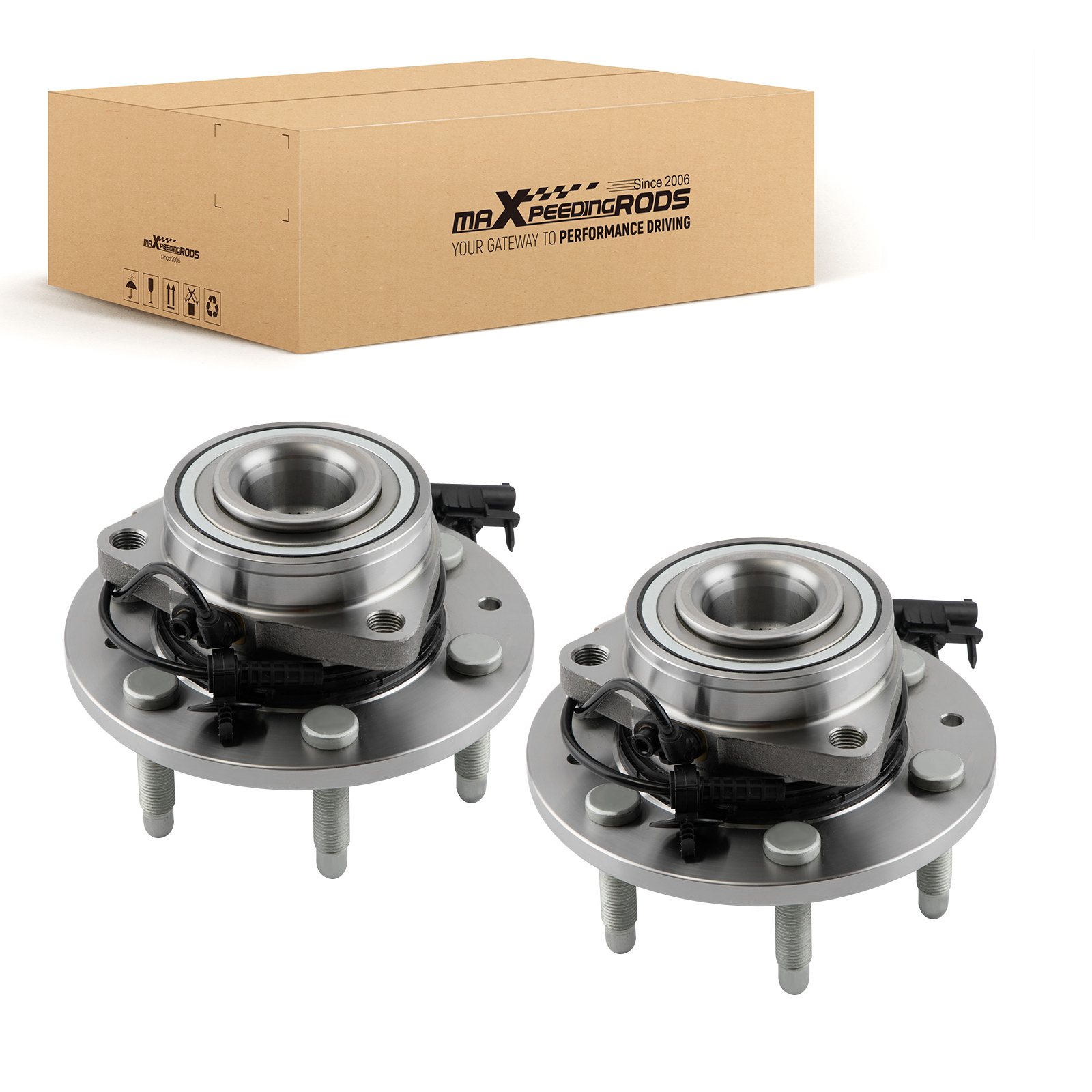 Main product image of Pair Front Wheel Bearing Hub for Chevy Silverado, GMC, Cadillac 07-14, 515096