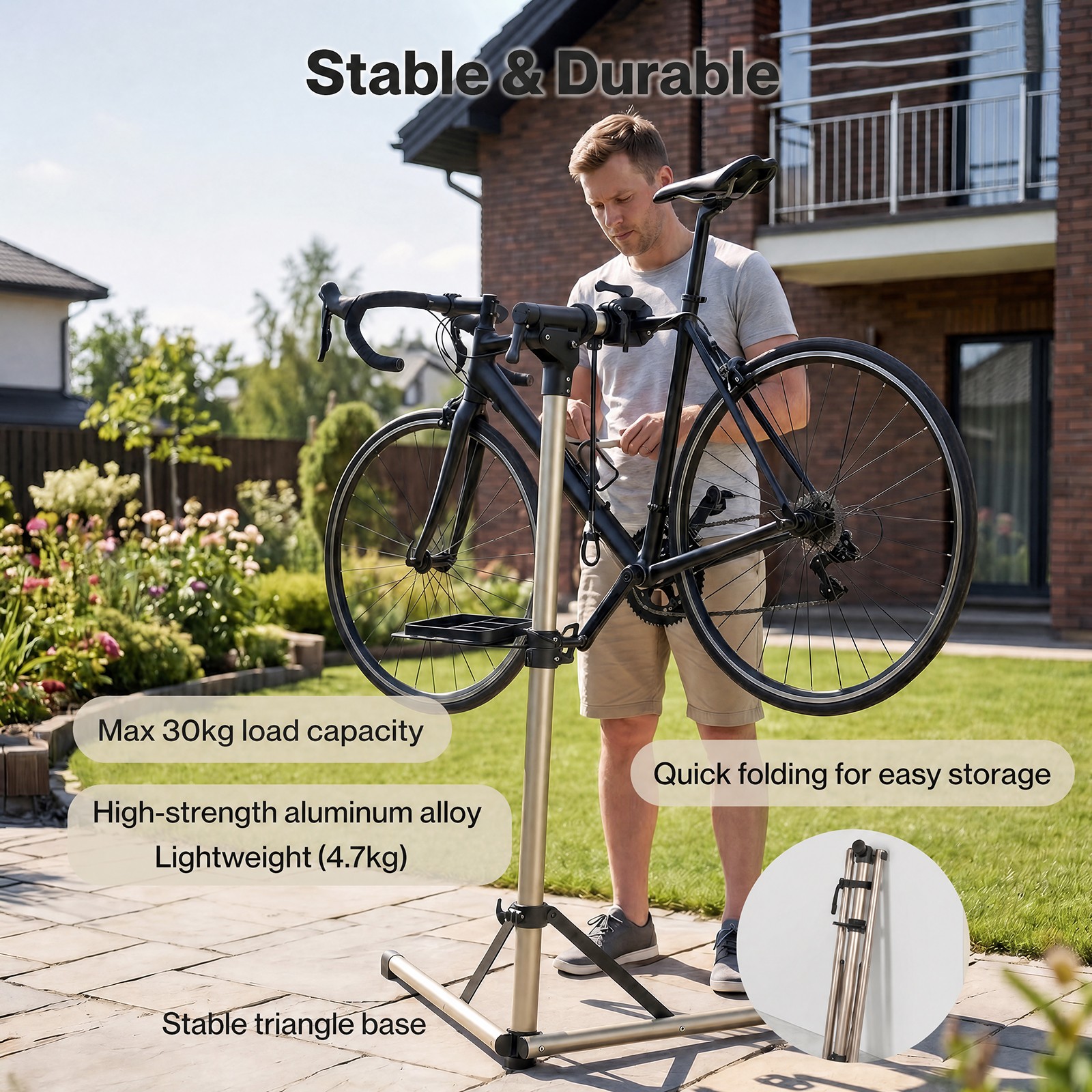 Main product image of Adjustable Folding Bicycle Repair and Maintenance Stand