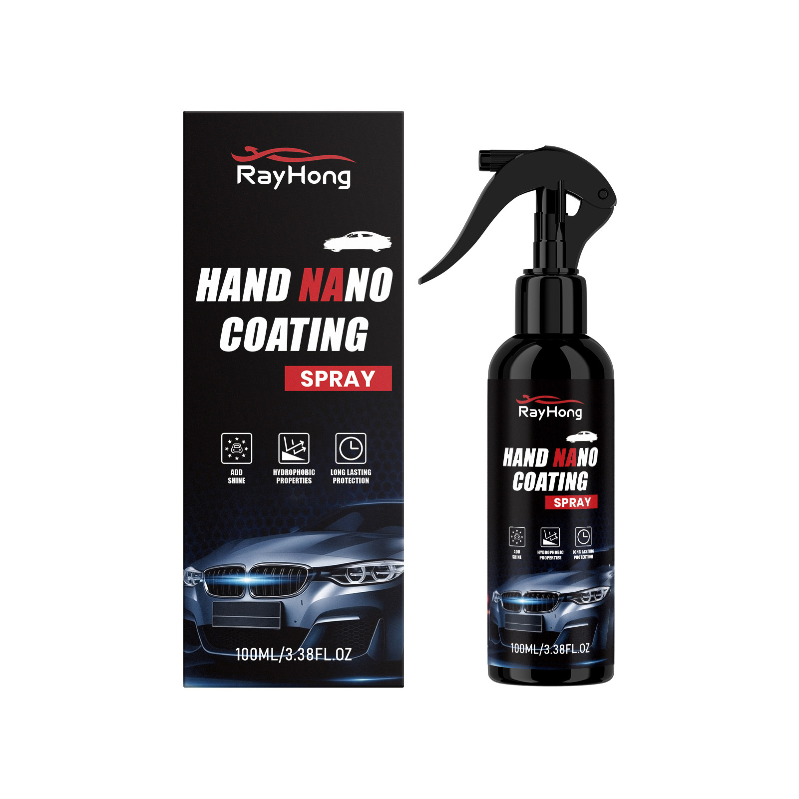 Main product image of RAYHONG Hand Nano Coating Spray, 100ml, Car Care, Car Care Product for Car Care