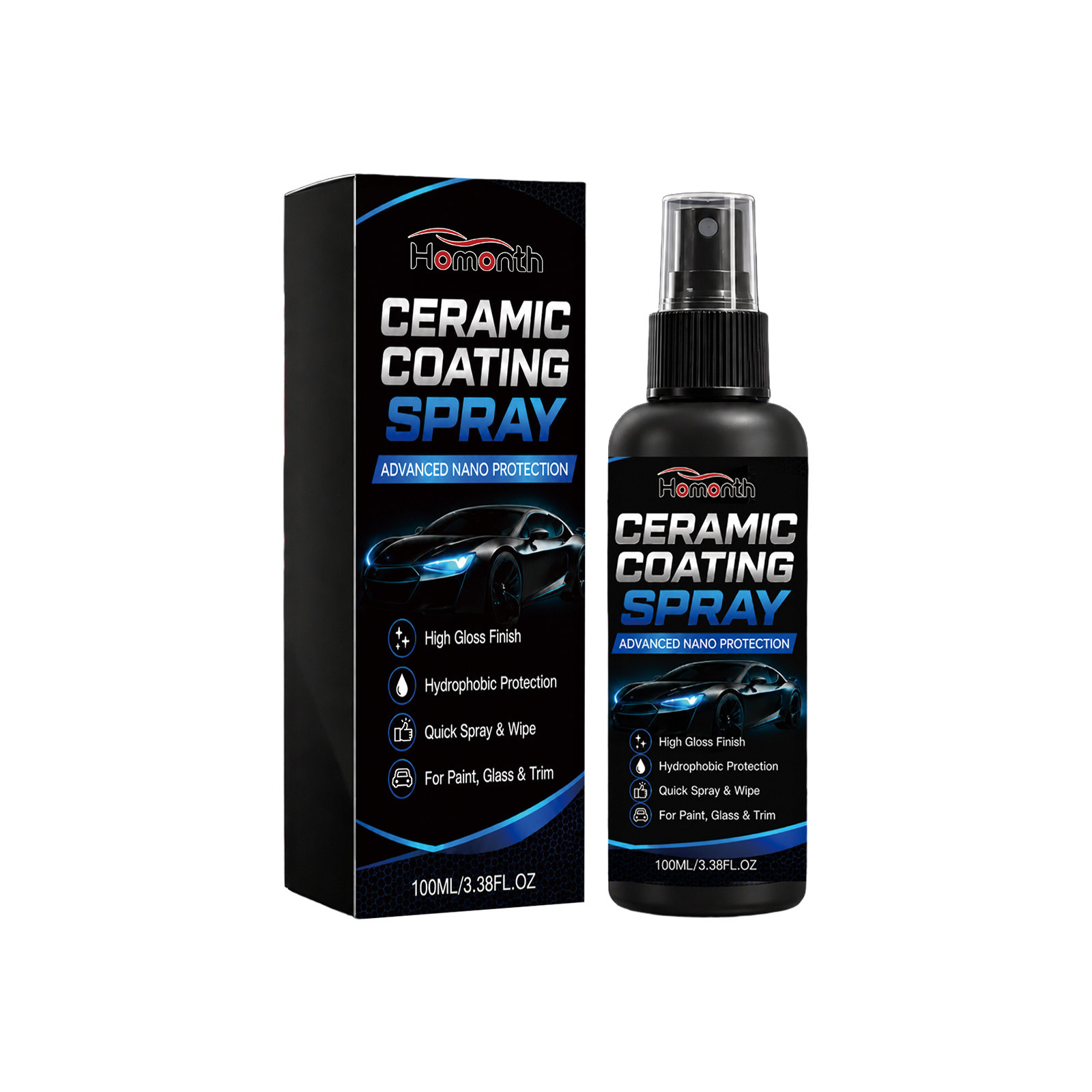Main product image of HOMONTH Ceramic Coating Spray, 100ml, Car Care Product for Car Care
