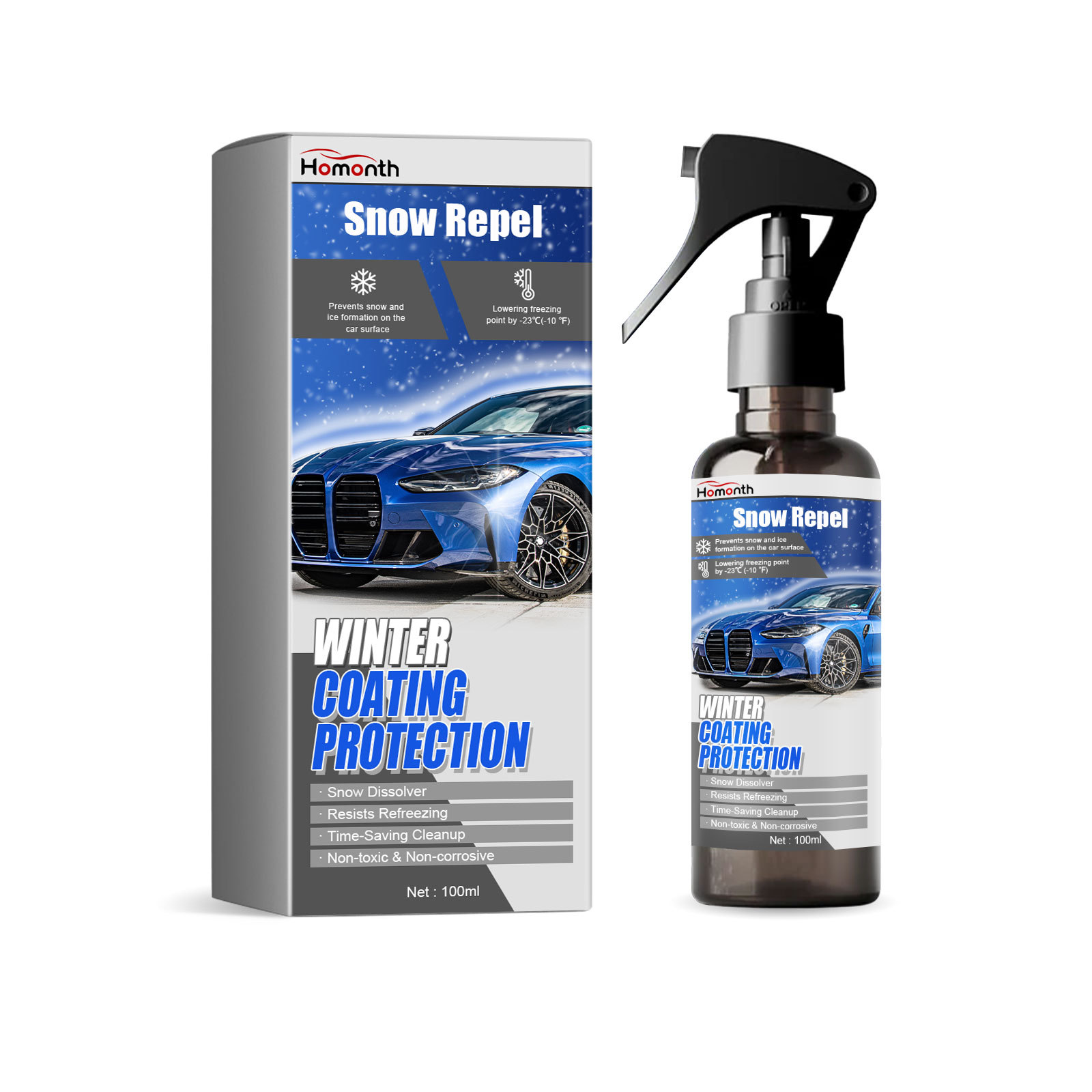 Main product image of Winter Coating Snow Melt Spray, 100ml, Snowmelt Spray, Car Care Product for Car Care