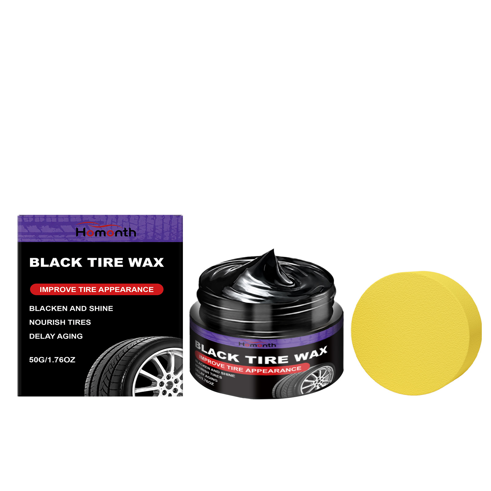 Main product image of Black Tire Wax, Renovation Care, Car Care Product for Car Care