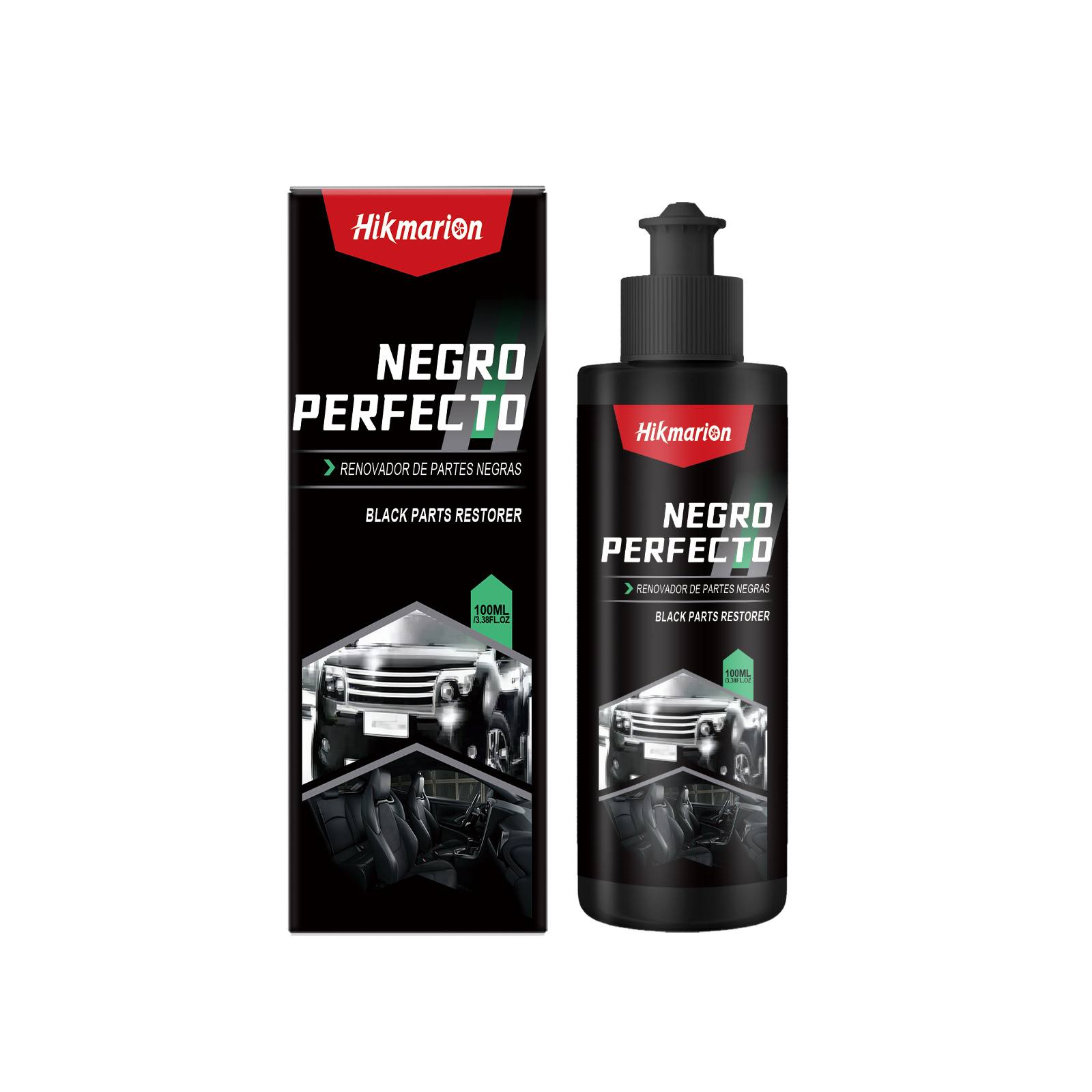 Main product image of Hikmarion Black Parts Restorer, 100ml, Part Refurbishment, Polishing Paste for Car Care