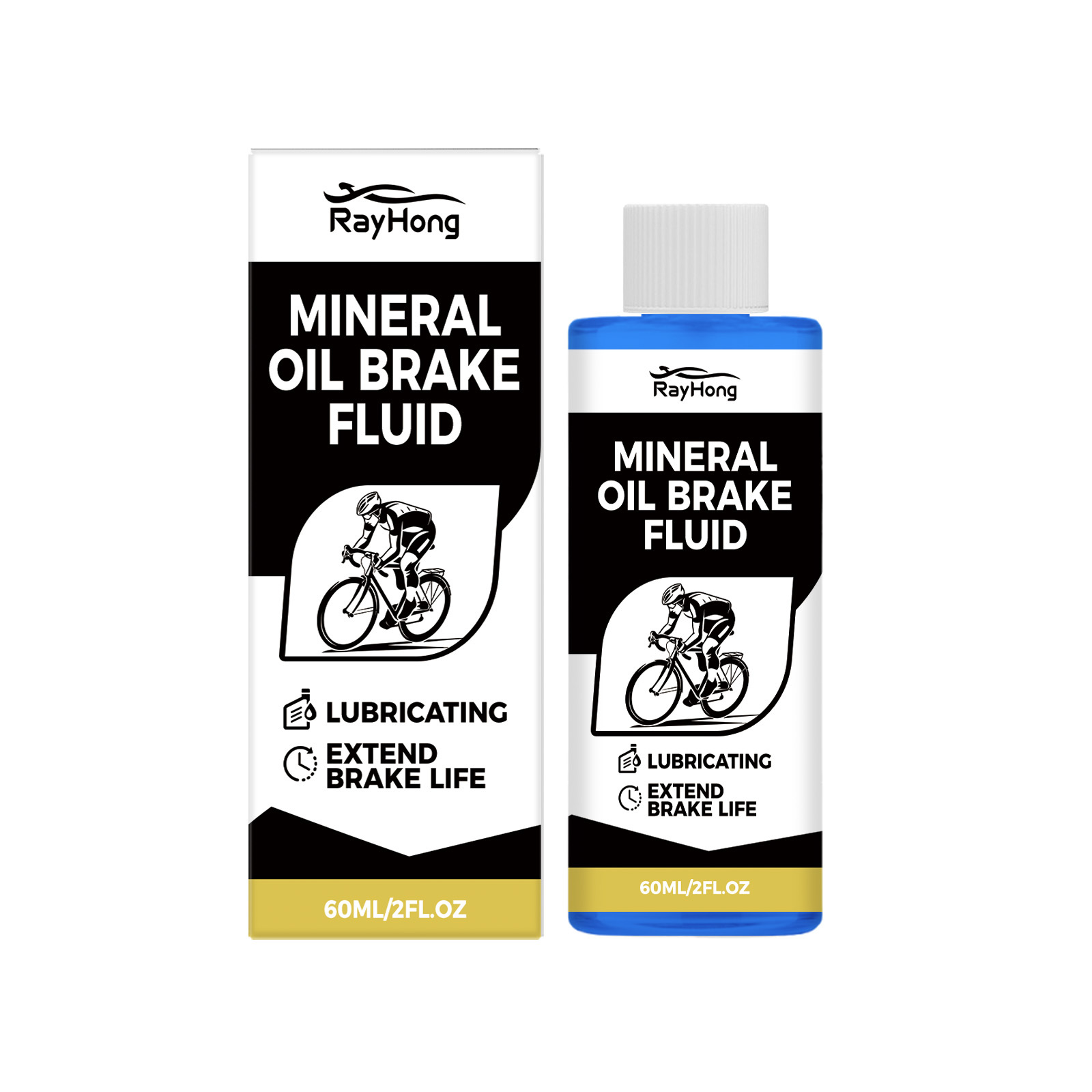 Main product image of RAYHONG Mineral Oil Brake Fluid, 60ml, Anti-rust Series, Care Oil for Daily Use