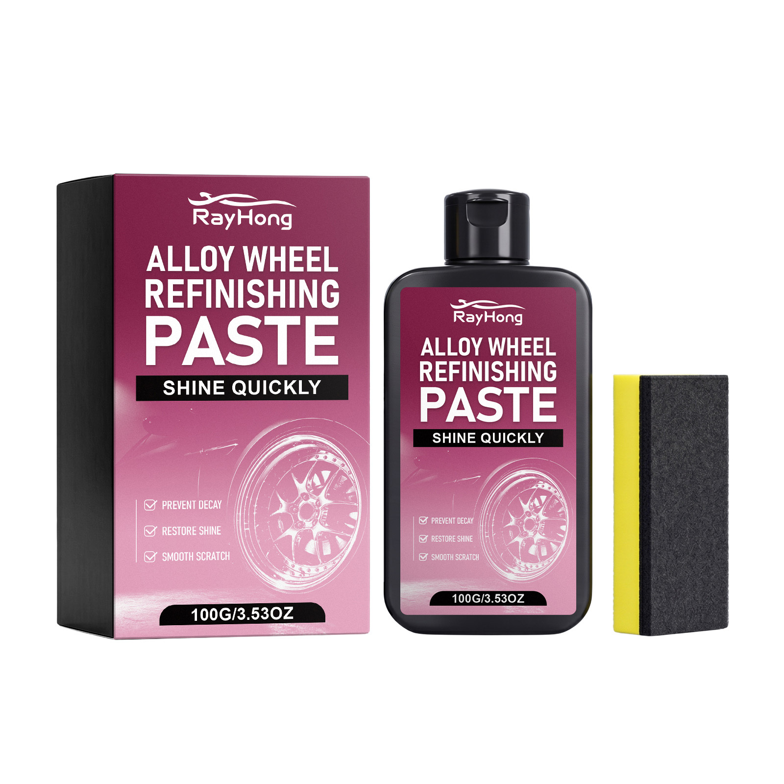 Main product image of RAYHONG Alloy Wheel Refinishing Paste, 100g, Car Care Product for Car Care