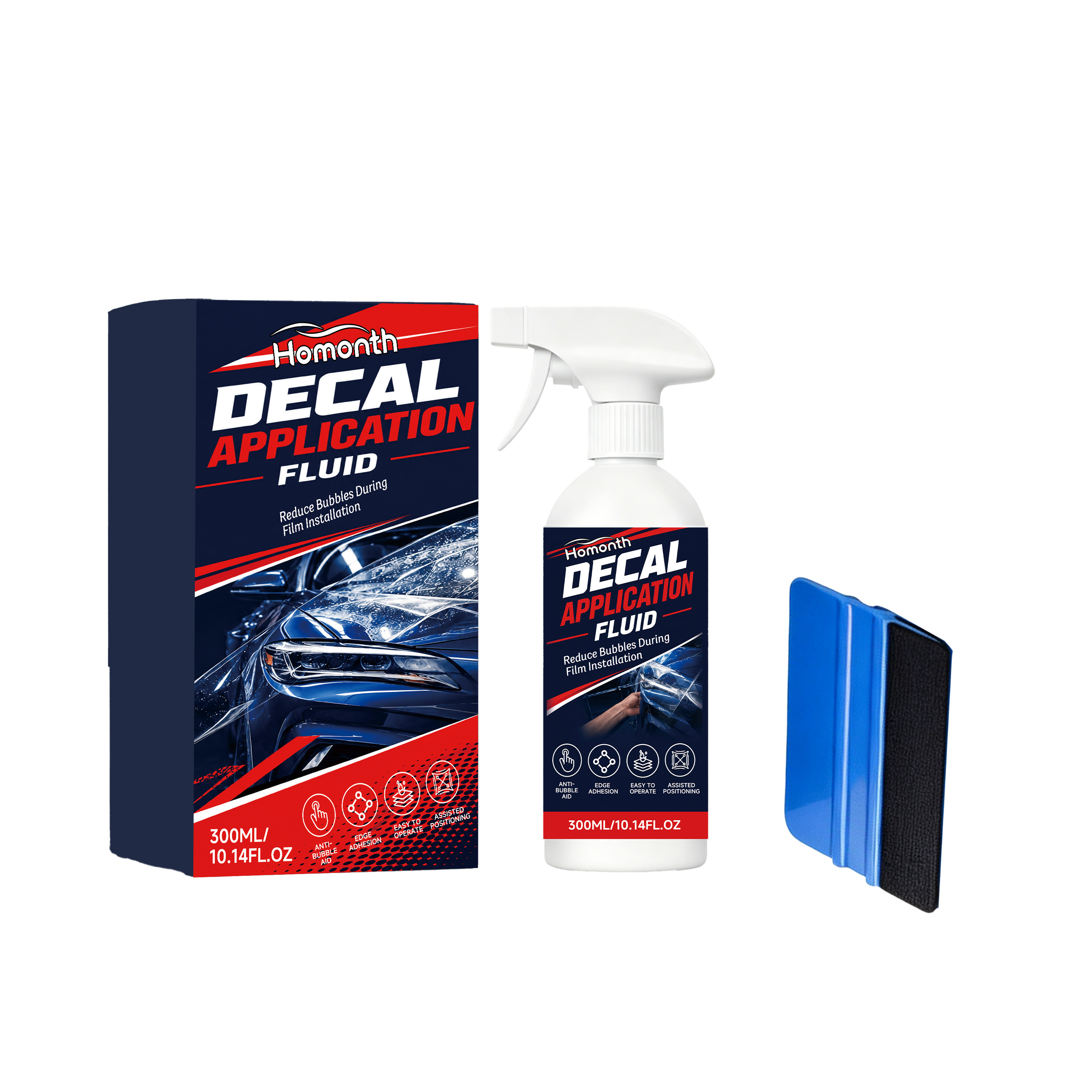 Main product image of HOMONTH Decal Application Fluid, 300ml +1, Car Care, Car Care Product for Car Care